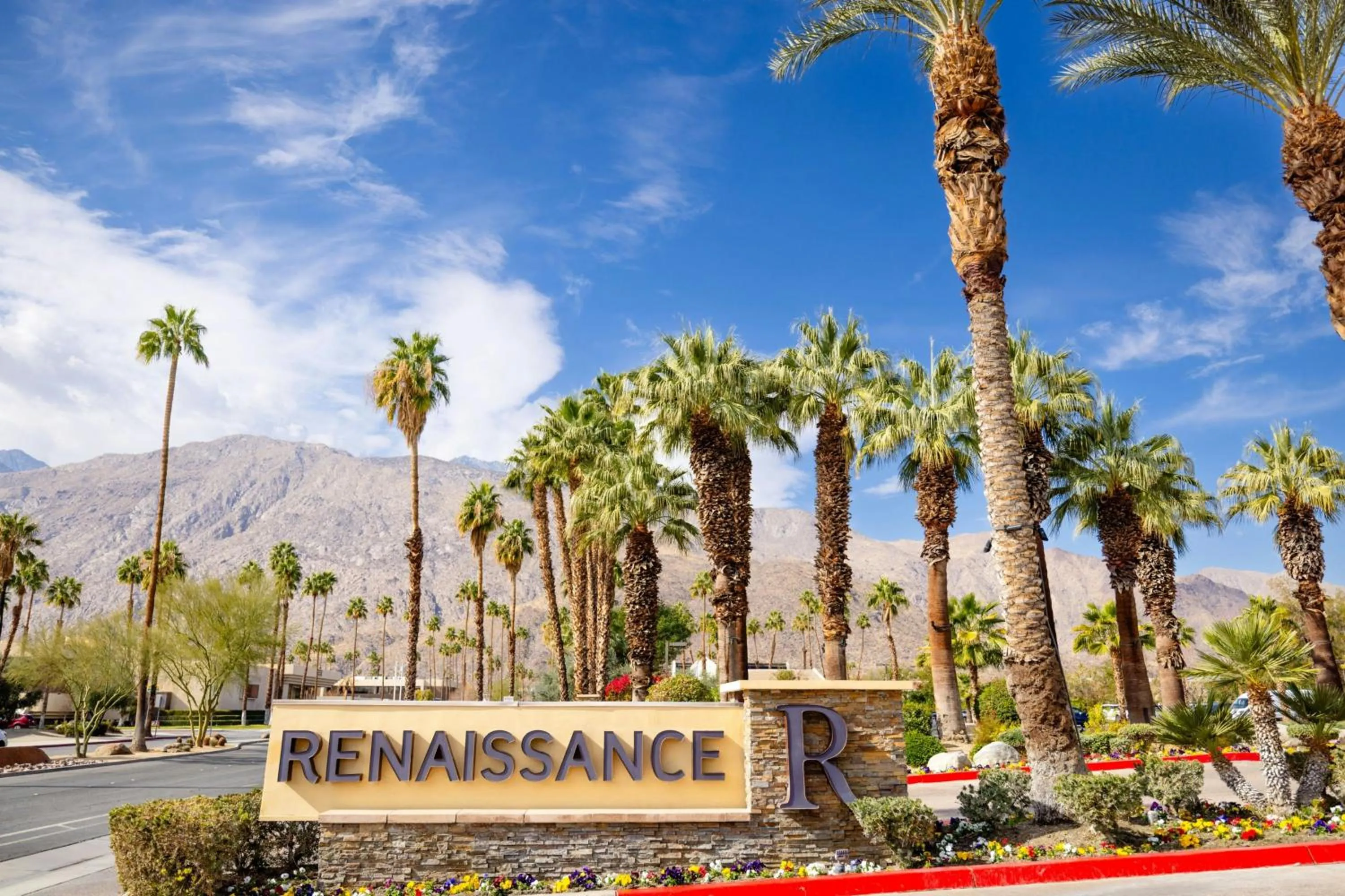 Property building in Renaissance Palm Springs Hotel