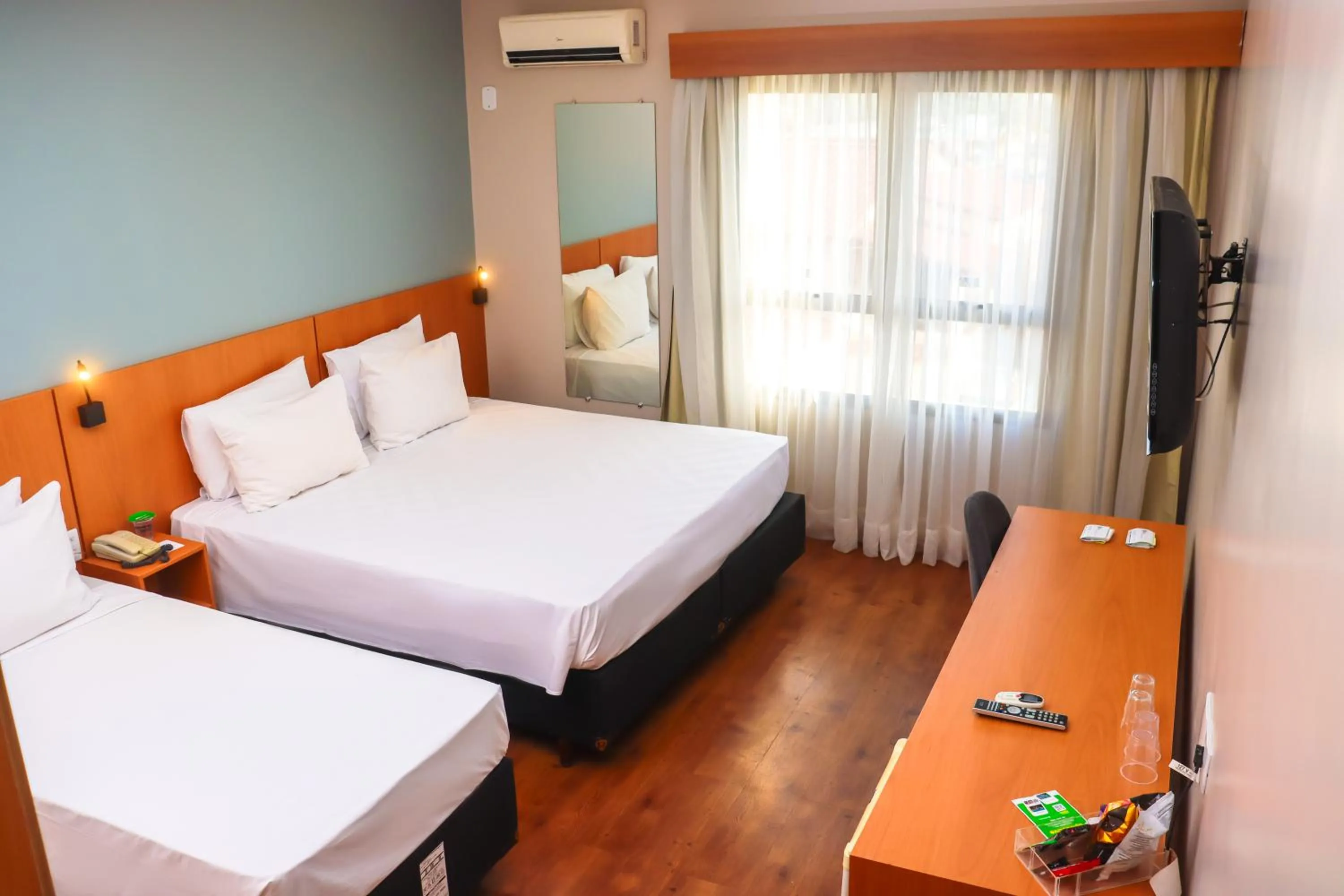 Bed in Hotel Golden Park Uberlandia By Nacional Inn