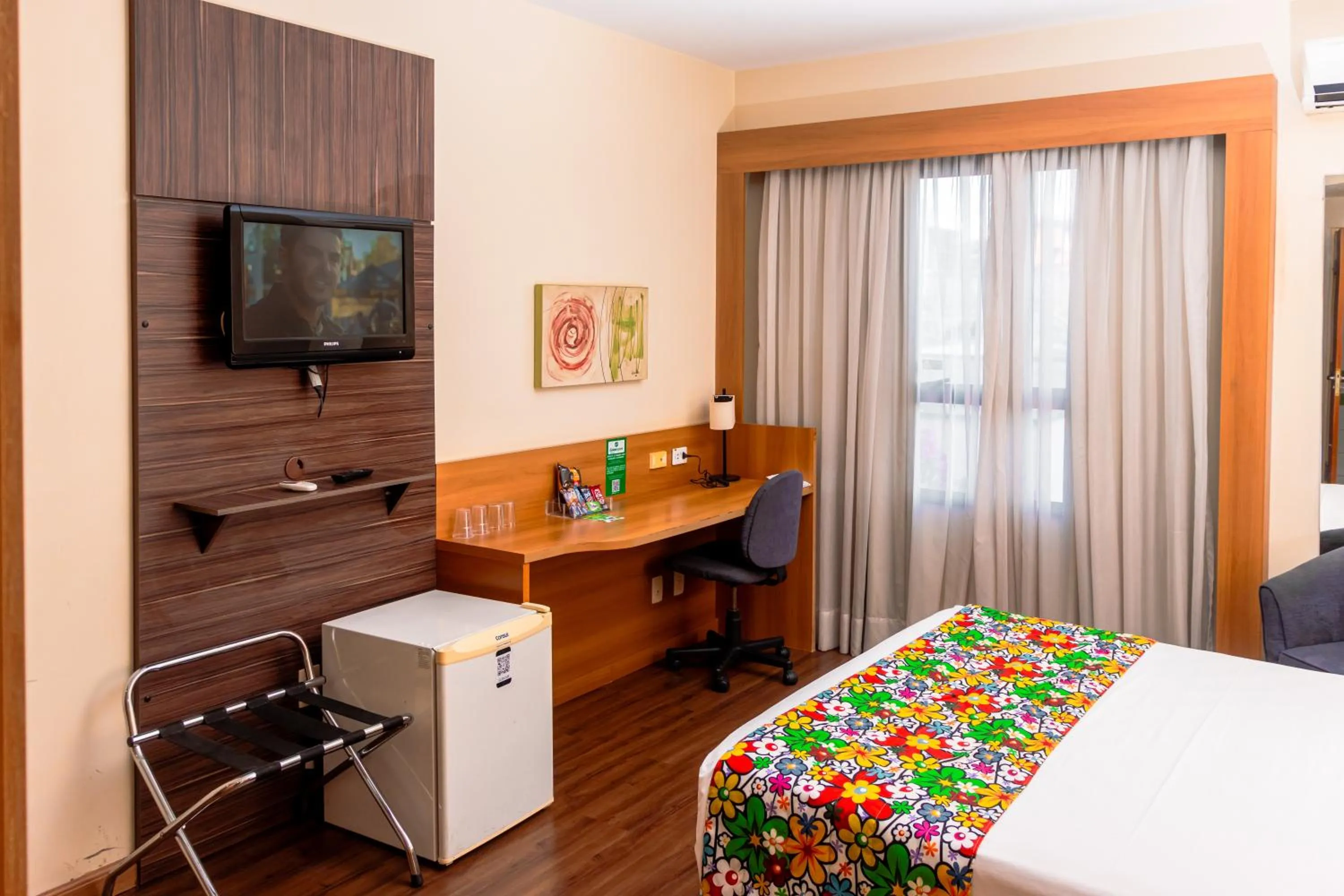 TV and multimedia, Bed in Hotel Golden Park Uberlandia By Nacional Inn