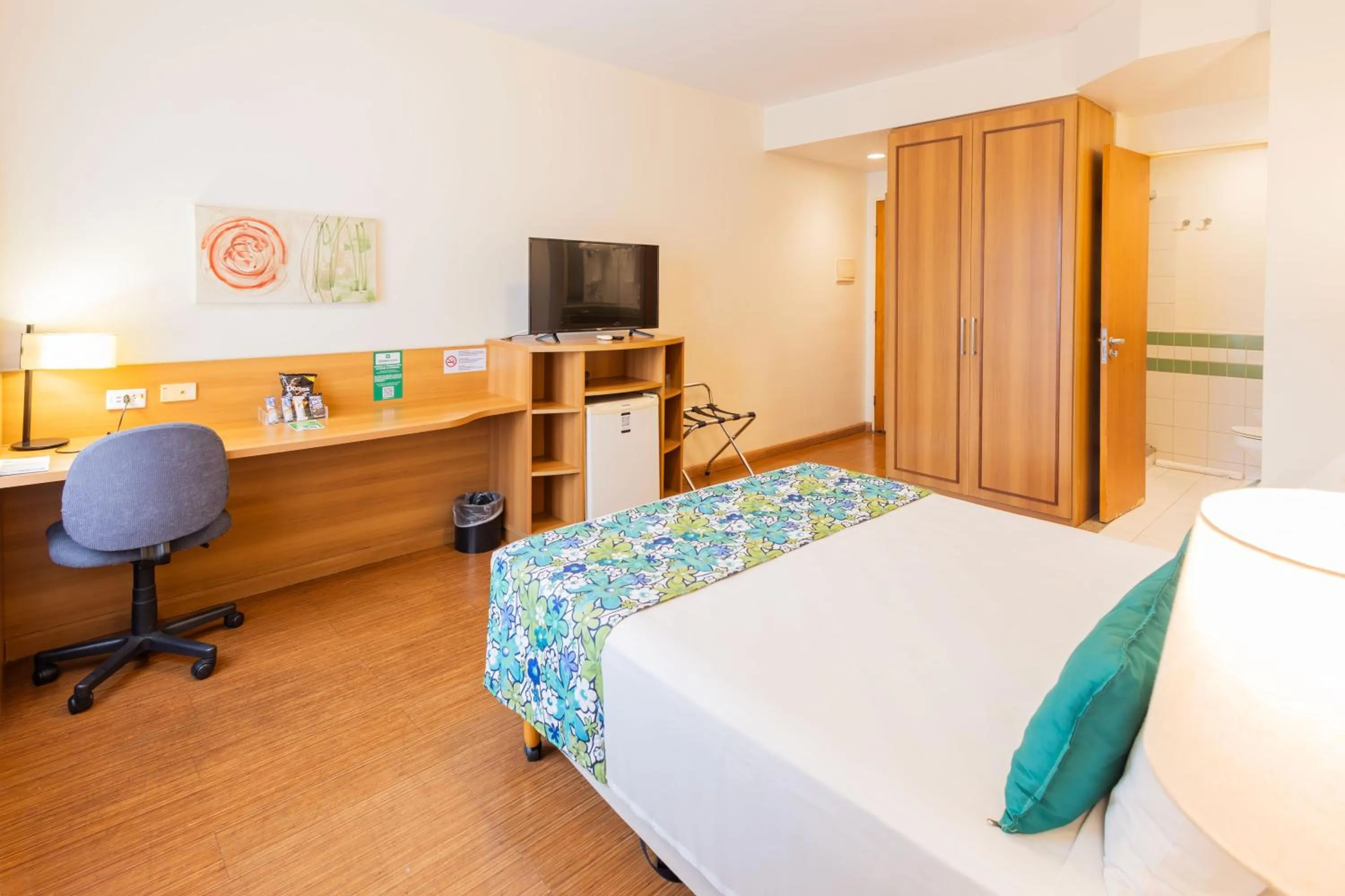 TV and multimedia, Bed in Hotel Golden Park Uberlandia By Nacional Inn