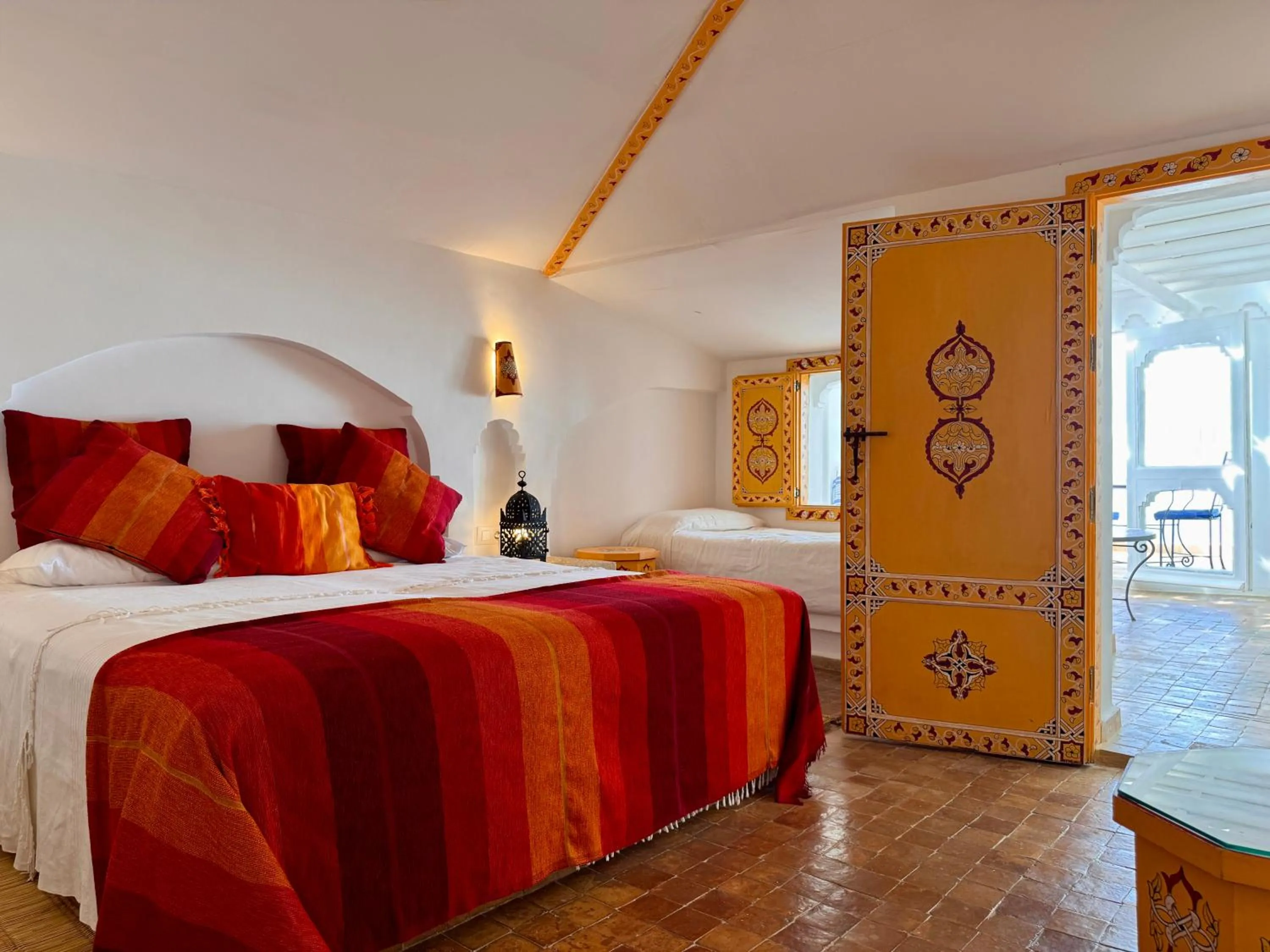 Bed in Hotel Al Alba Hammam & Restaurant