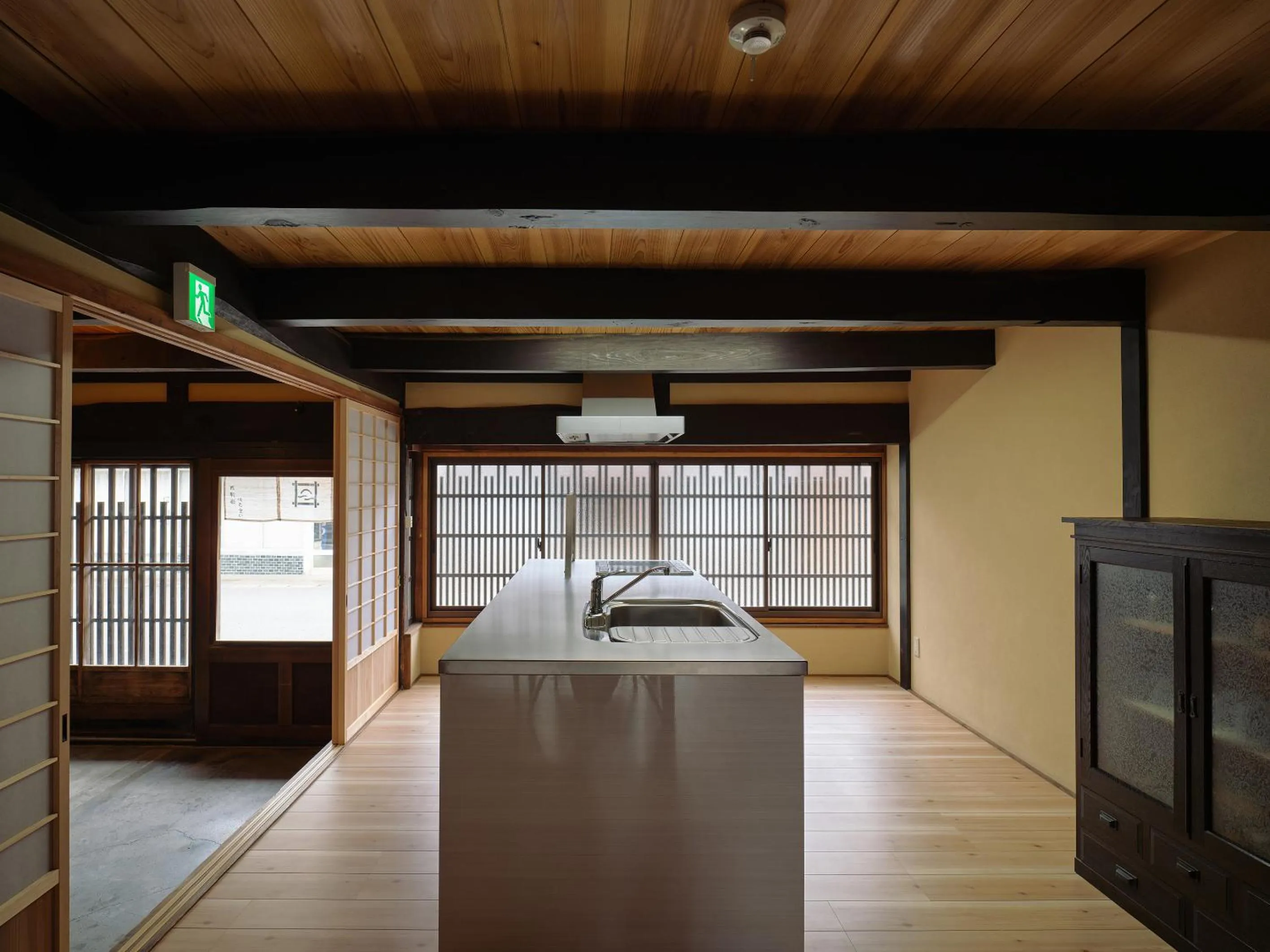 Dining area, Bed in Obama Machiya Stay