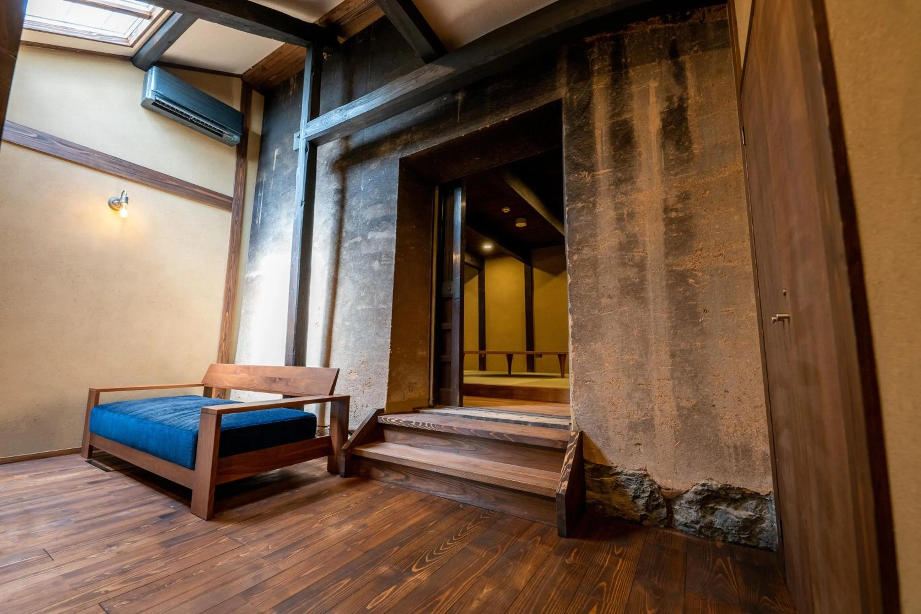 Seating area, Bed in Obama Machiya Stay