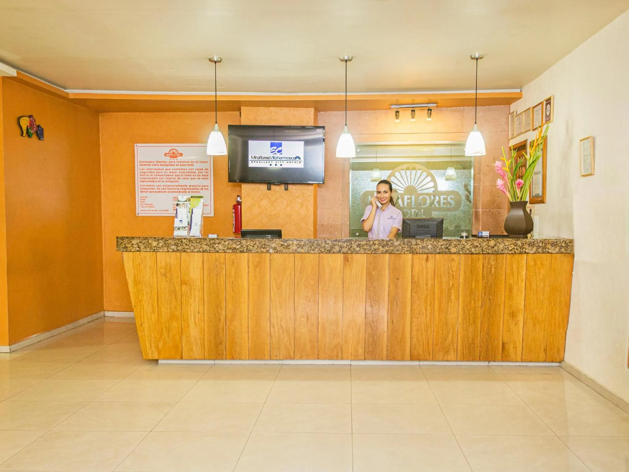 Lobby or reception in Hotel Miraflores Villahermosa