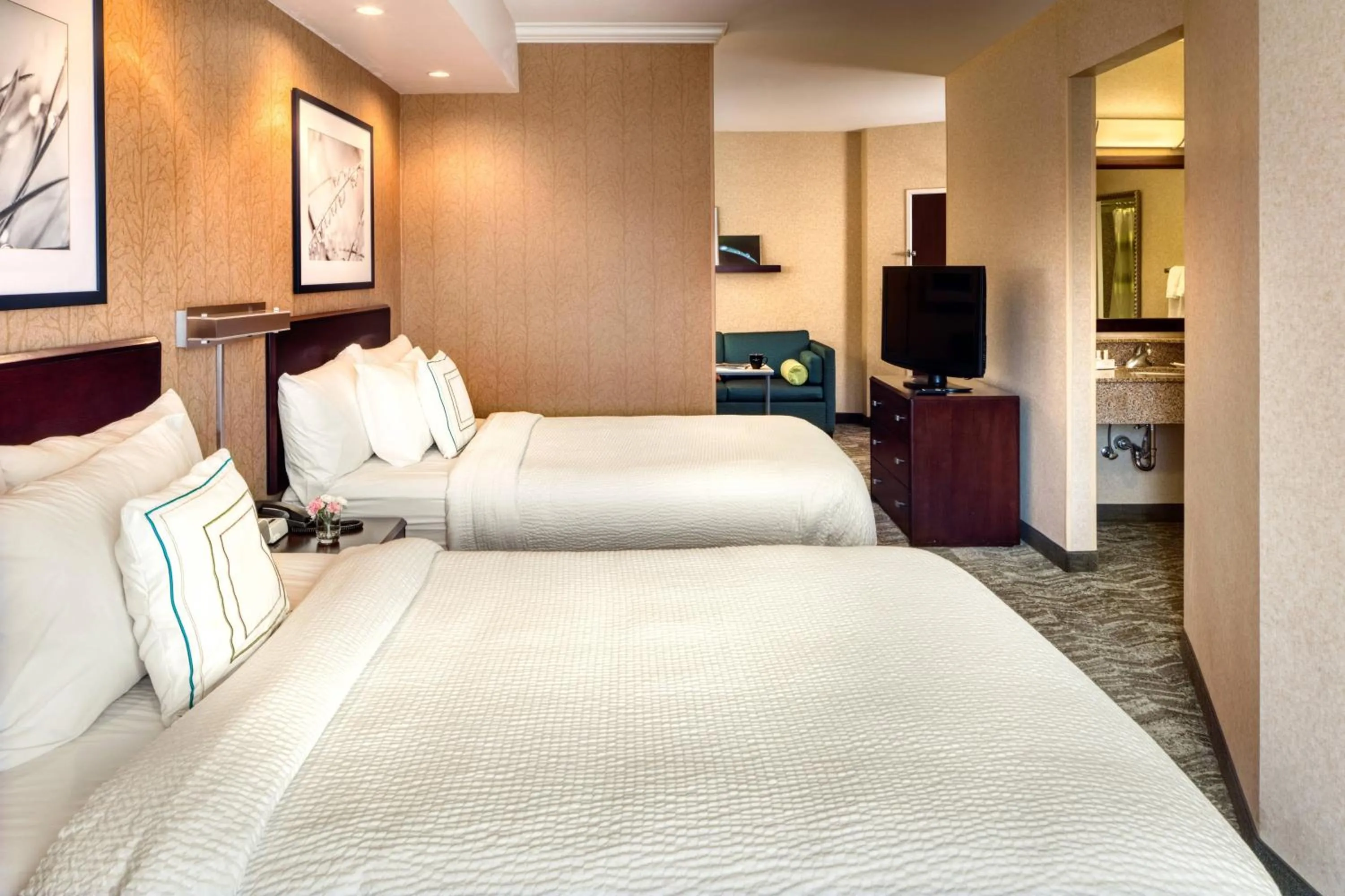 Bedroom, Bed in SpringHill Suites by Marriott Salt Lake City Downtown