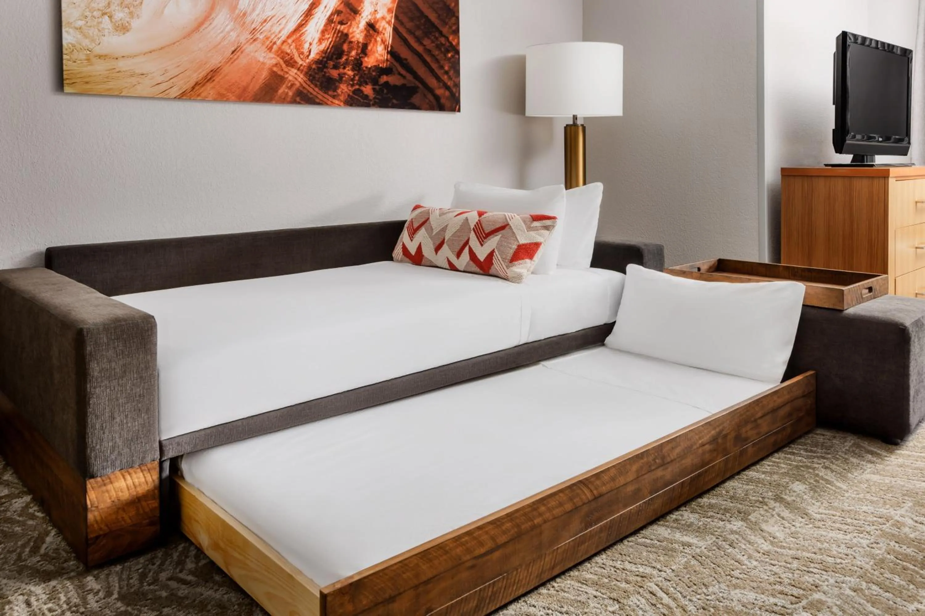 Photo of the whole room, Bed in SpringHill Suites Providence West Warwick