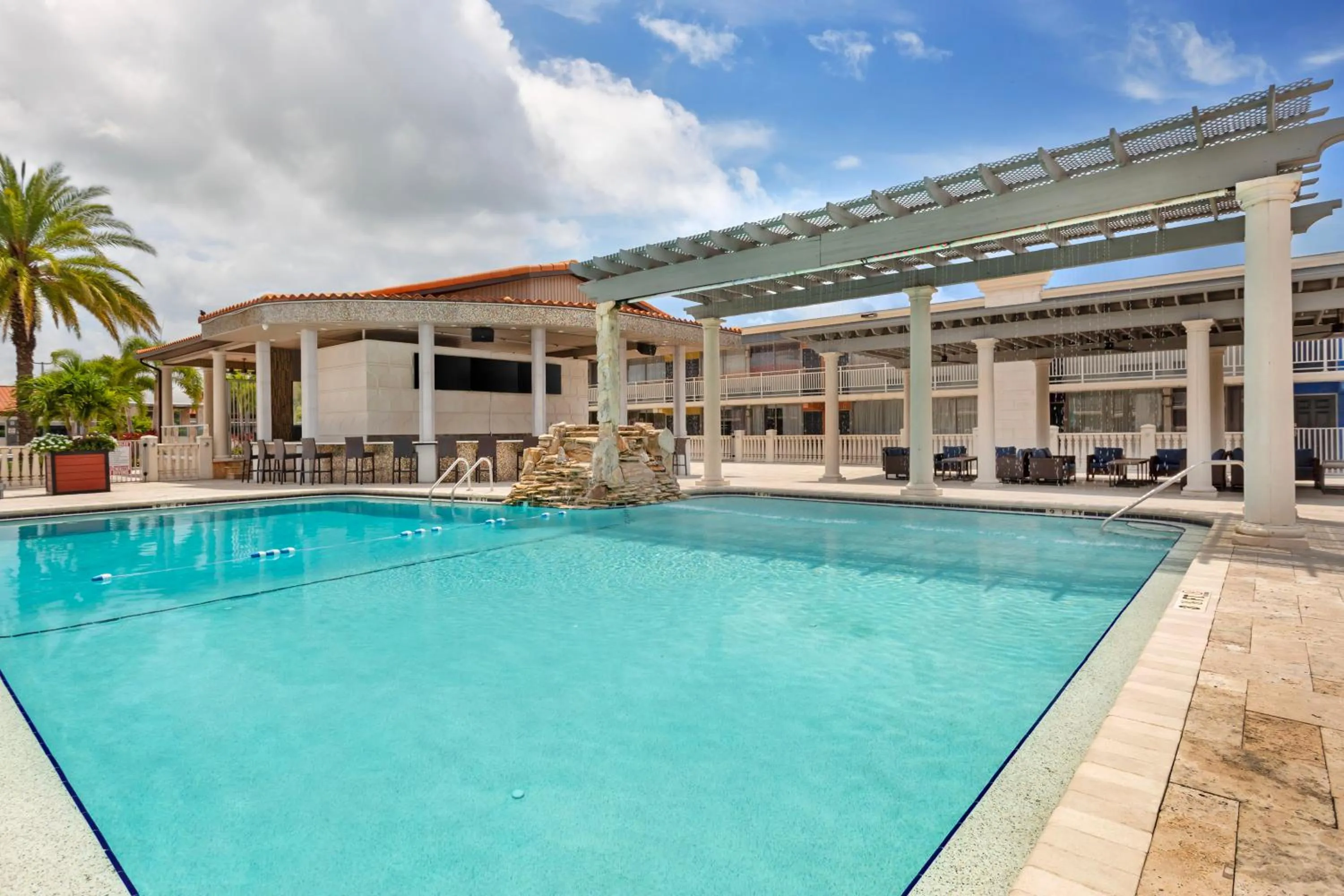 Pool view in Quality Inn and Conference Center Tampa-Brandon