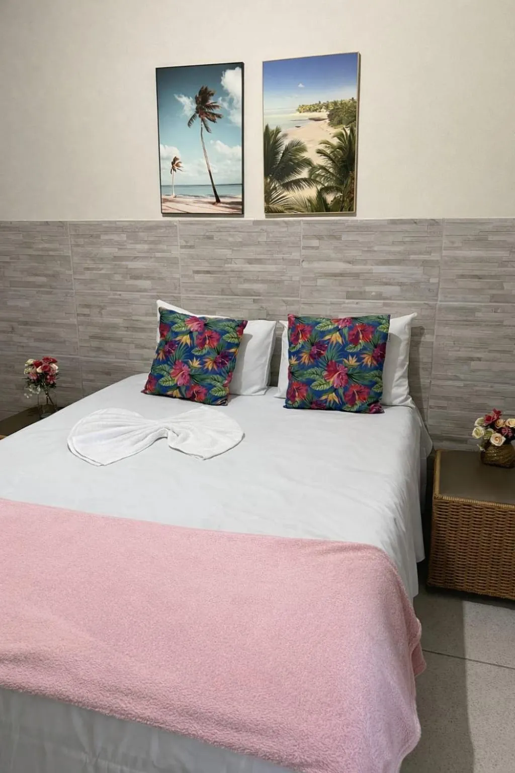 Bed in Pousada Dois Rios