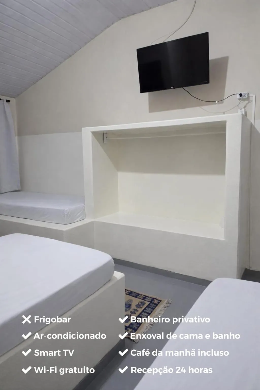 Bed in Pousada Dois Rios