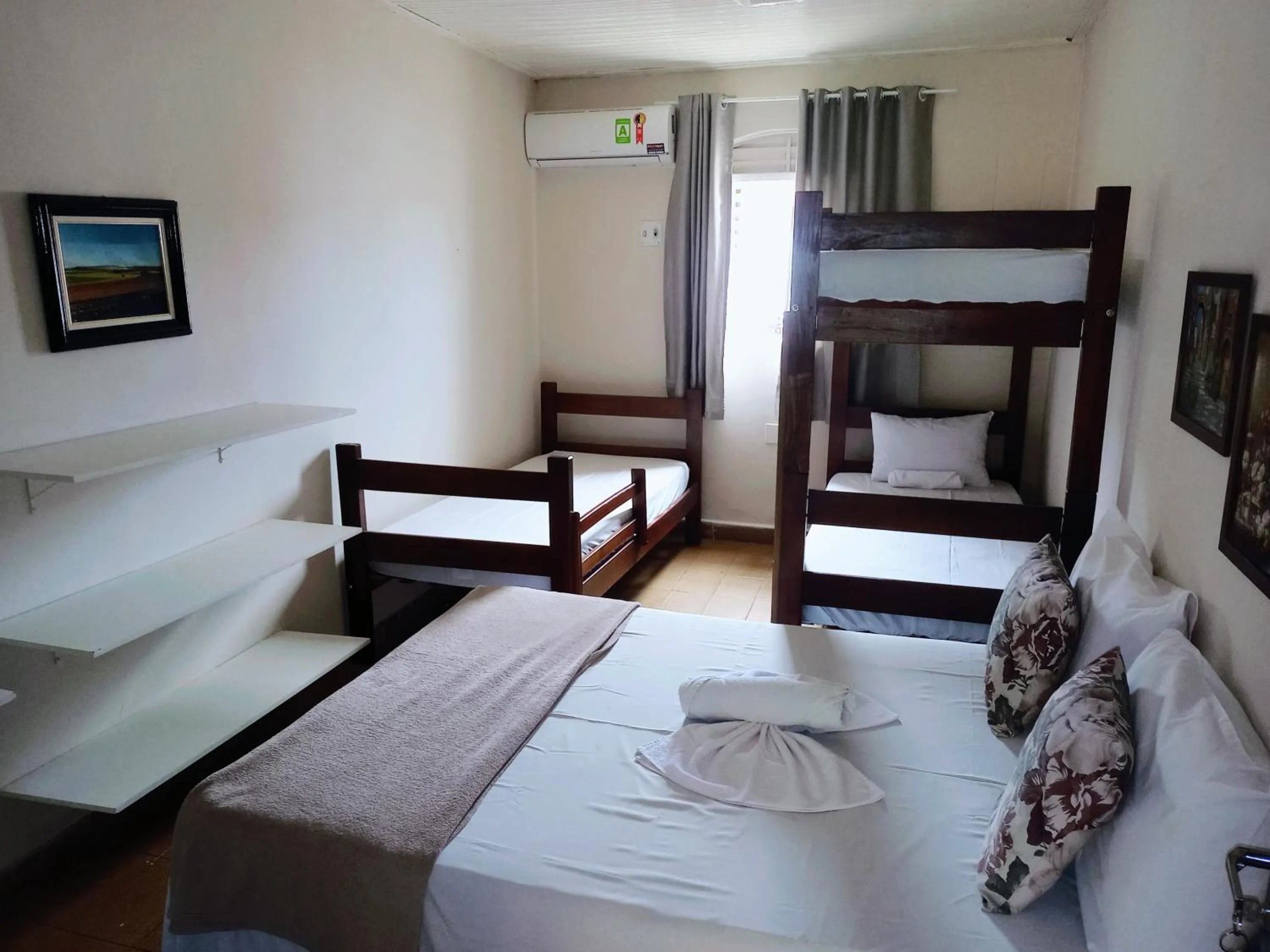 Bed in Pousada Dois Rios