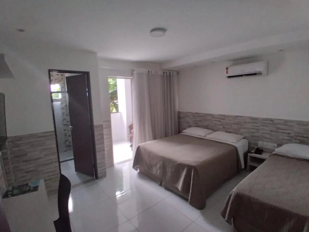 Bed in Hotel Pousada Costa do Atlântico