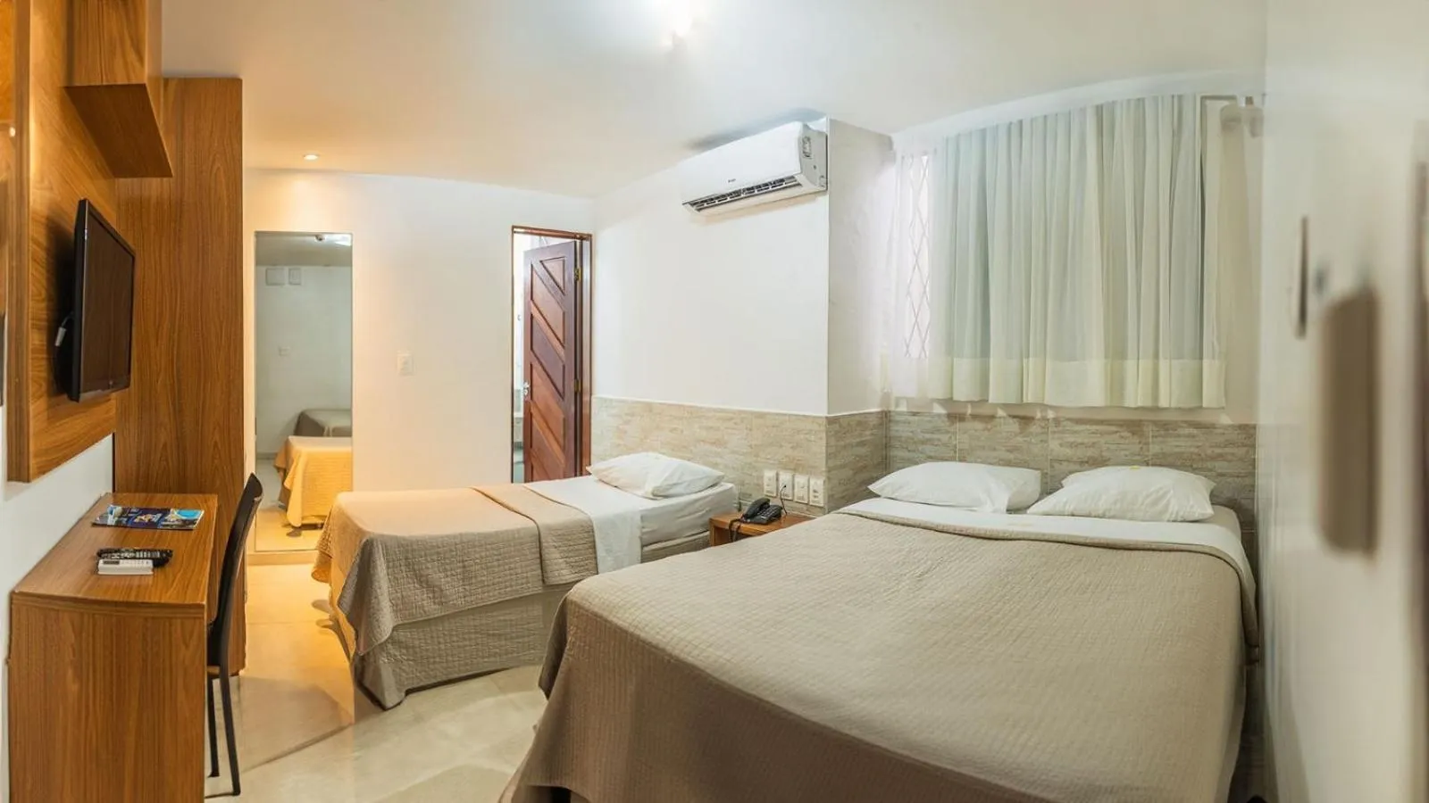 Bed in Hotel Pousada Costa do Atlântico