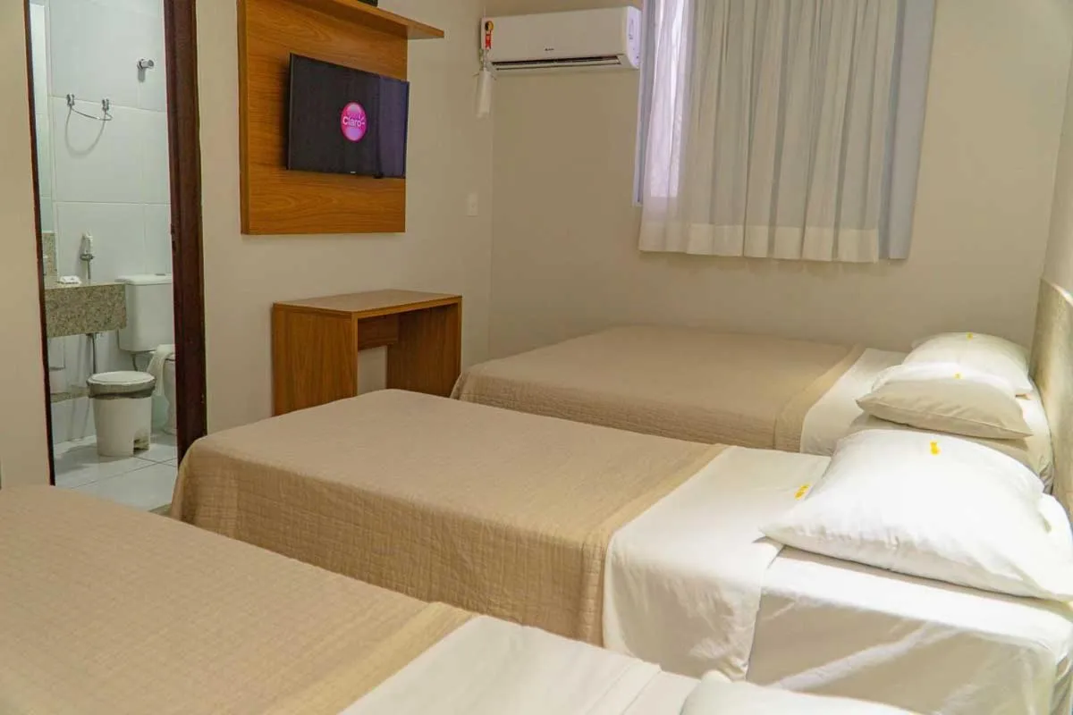 Bed in Hotel Pousada Costa do Atlântico