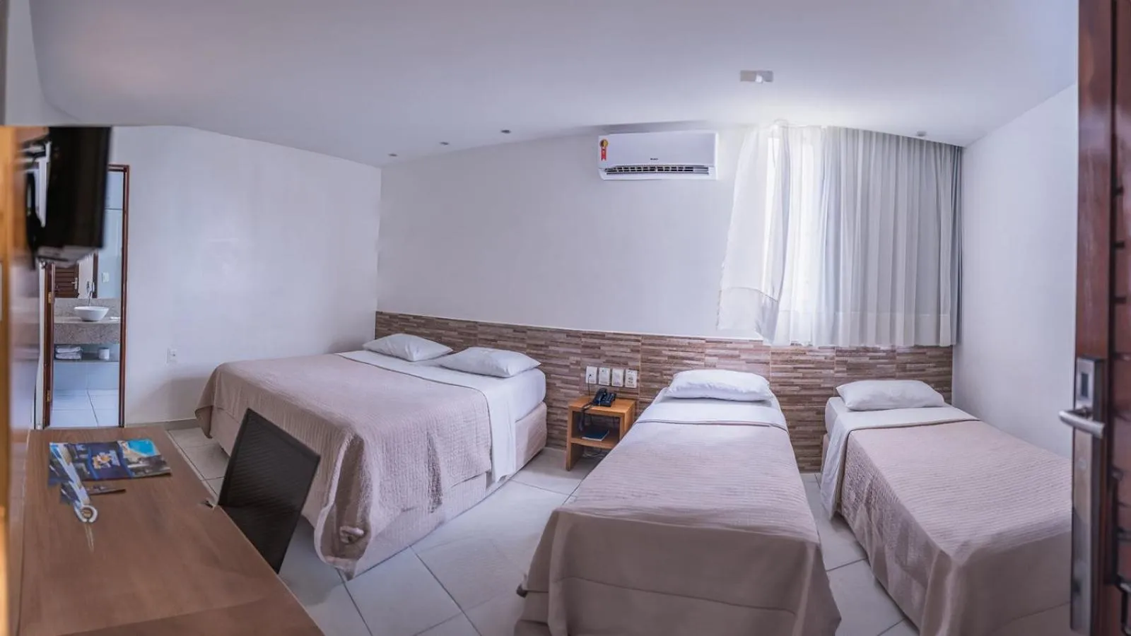 Bed in Hotel Pousada Costa do Atlântico