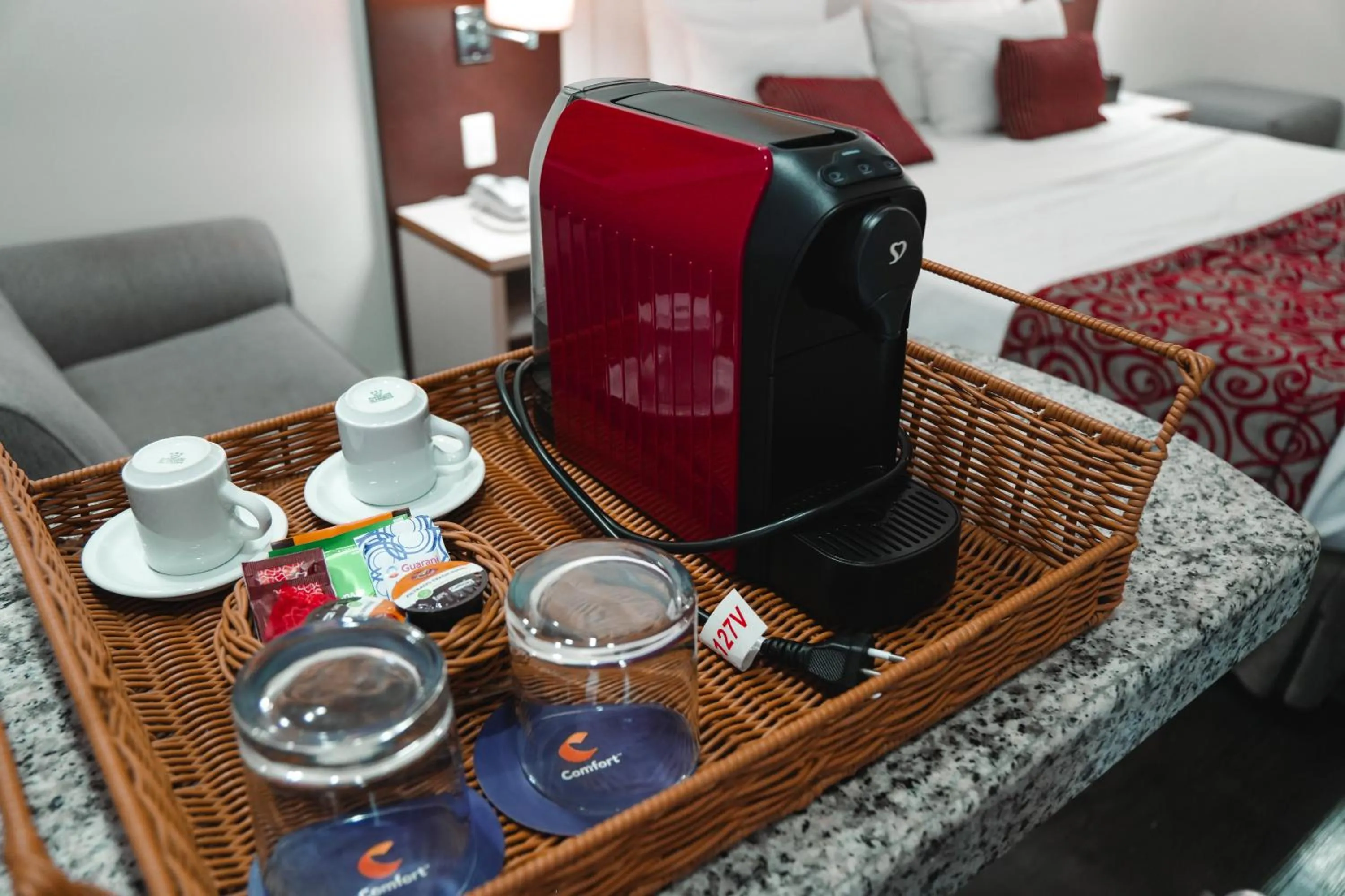 Bedroom, Bed in Comfort Suites Macaé