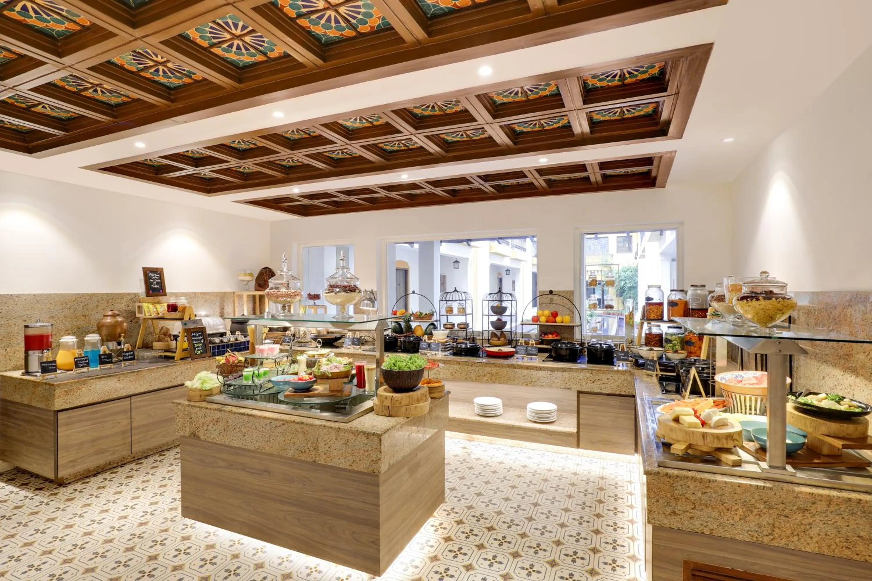 Buffet breakfast in Lemon Tree Amarante Beach Resort, Goa