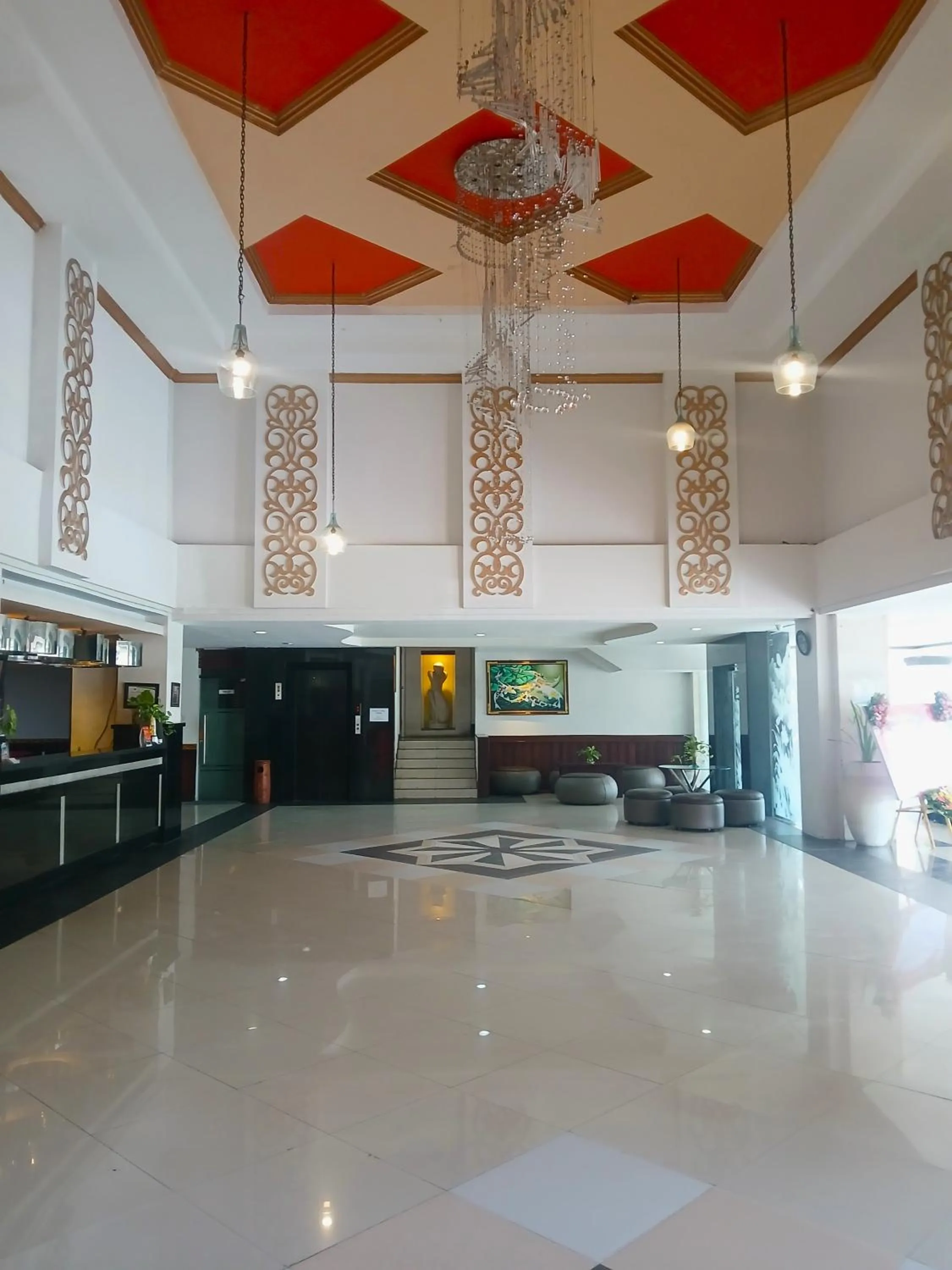 Lobby or reception in Nirmala Hotel & Convention Centre
