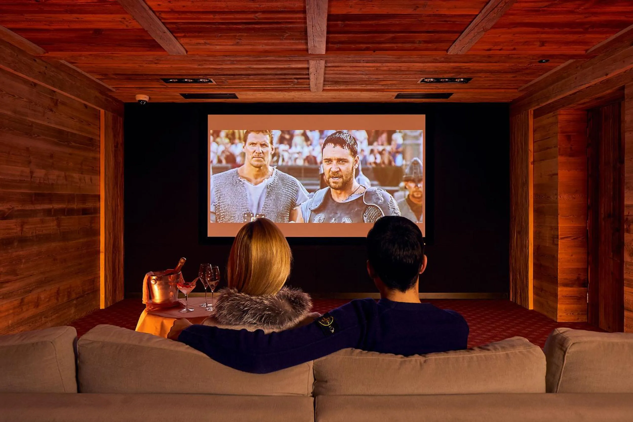 Communal lounge/ TV room in Hotel Sassongher