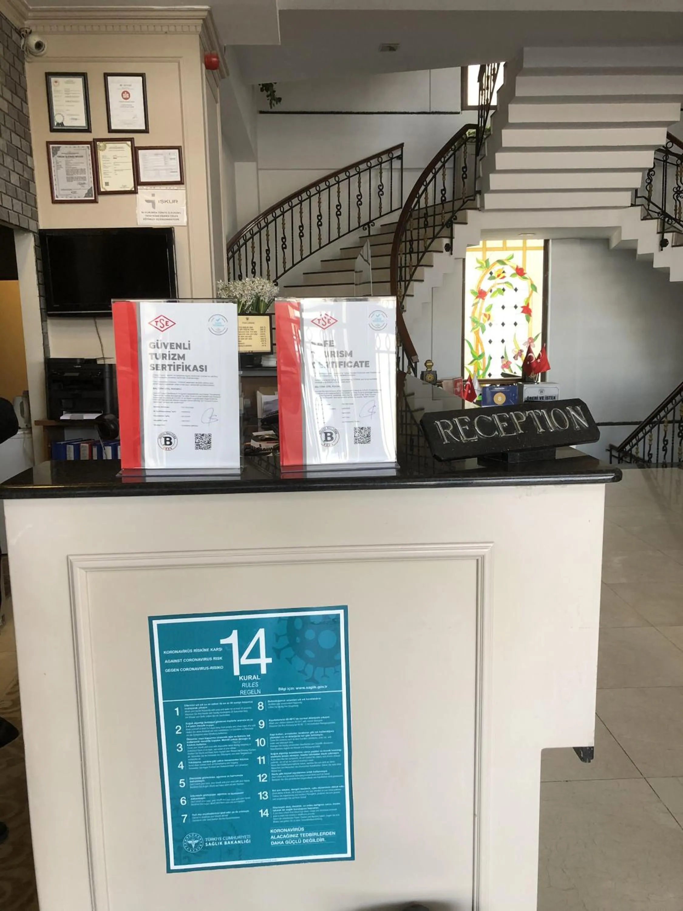 Lobby or reception in New Balturk Hotel Izmit