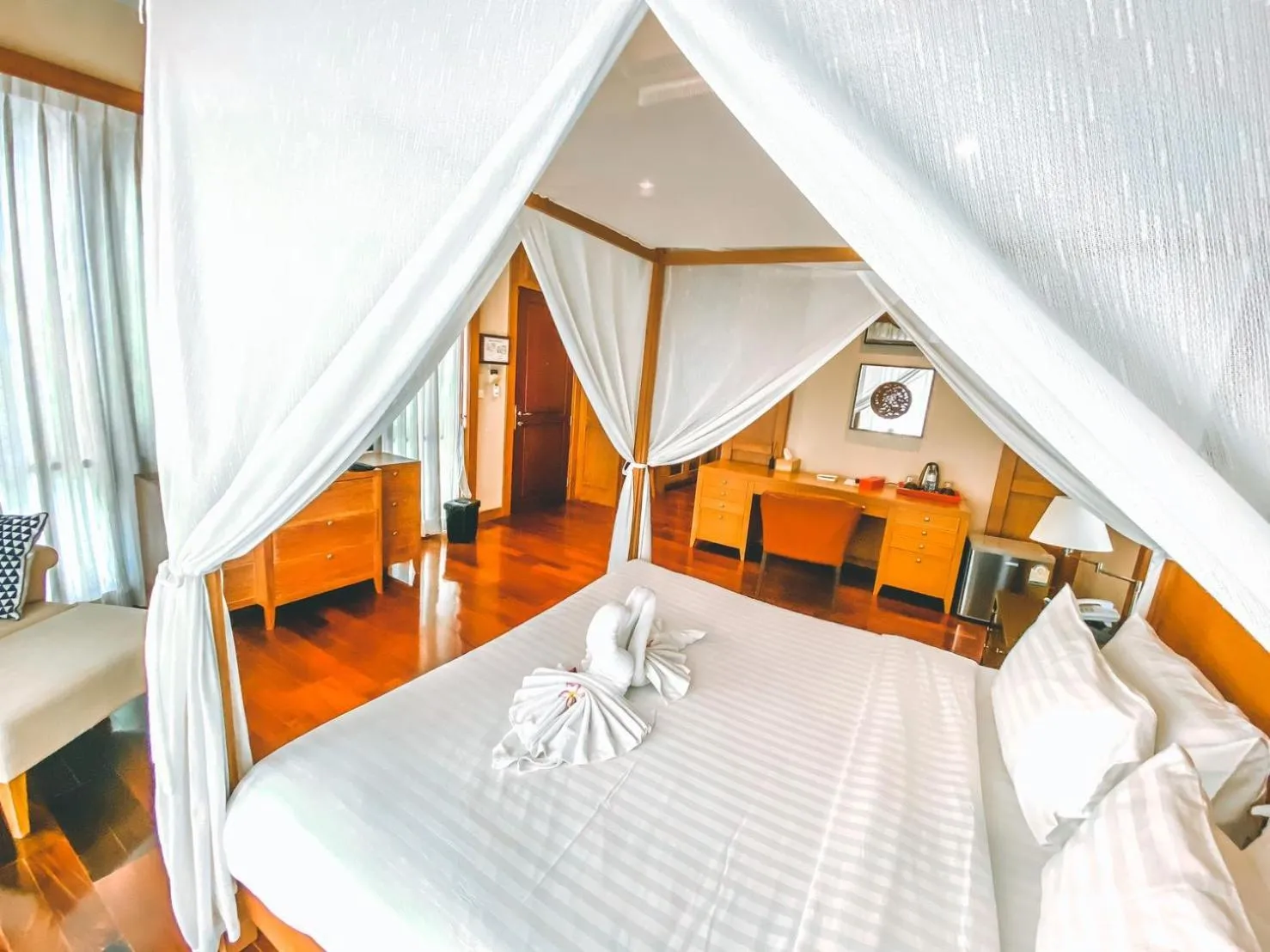 Bed in Royal Sammuk Villa