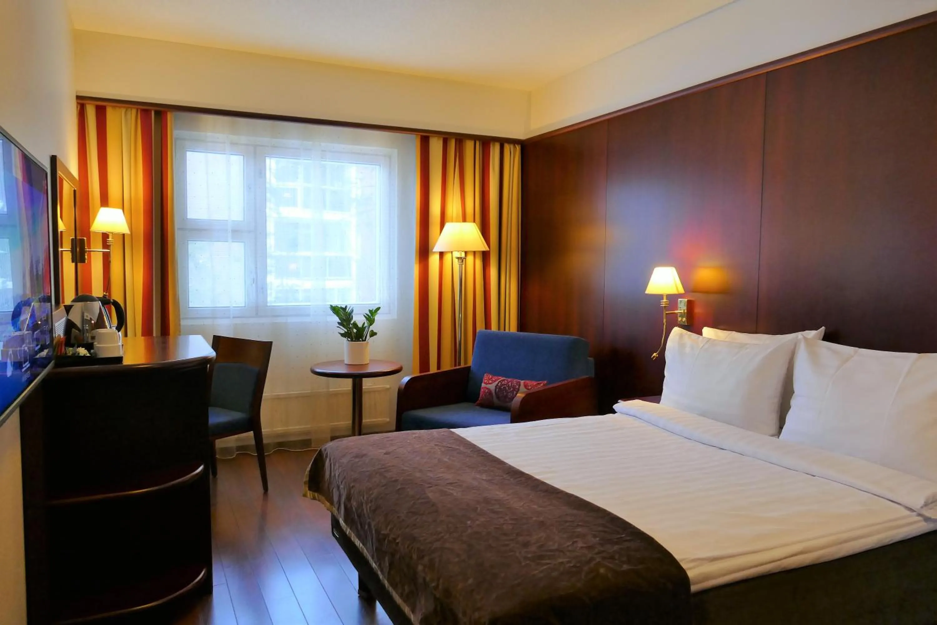 Bed in Hotel Kalliohovi