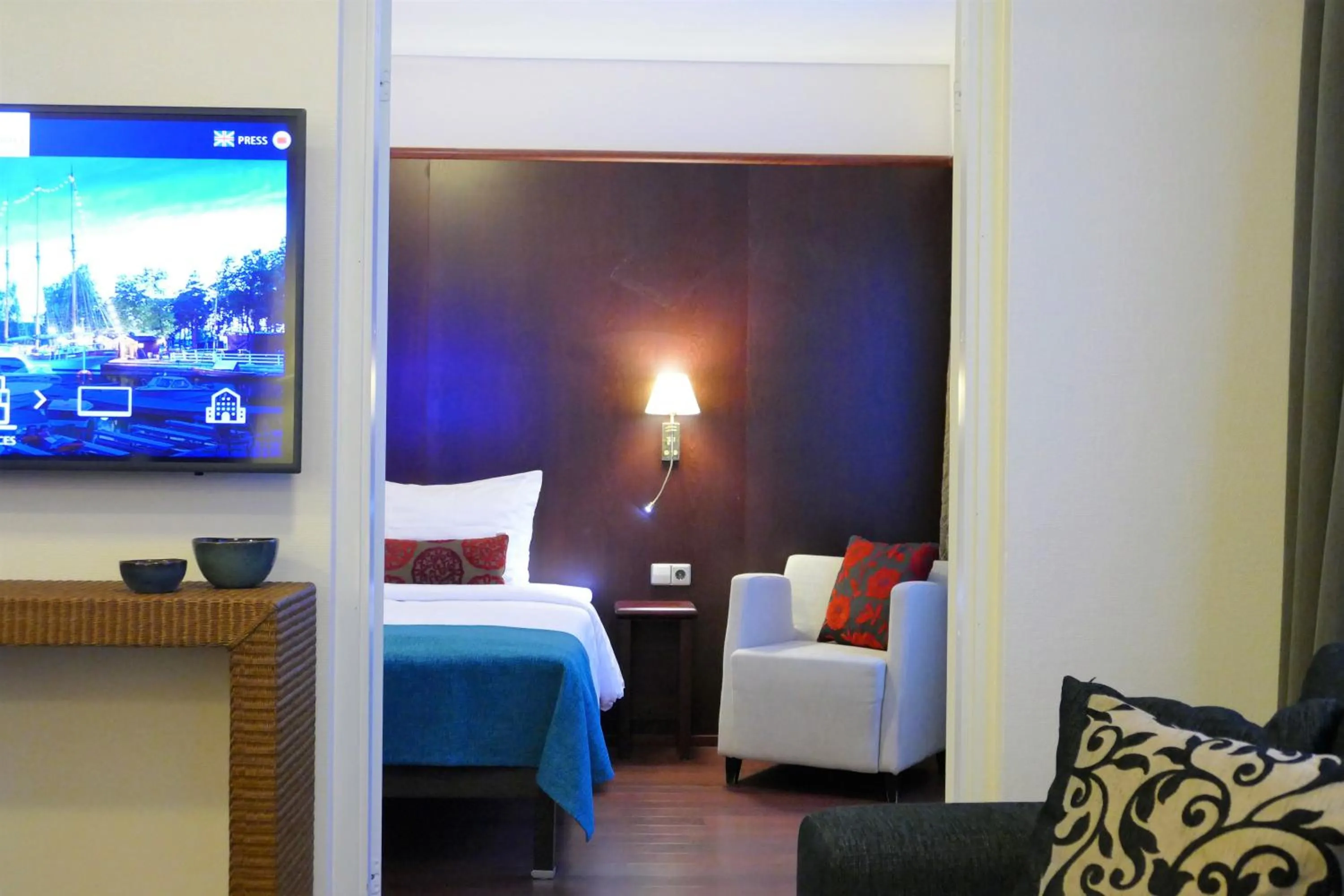 Bed in Hotel Kalliohovi