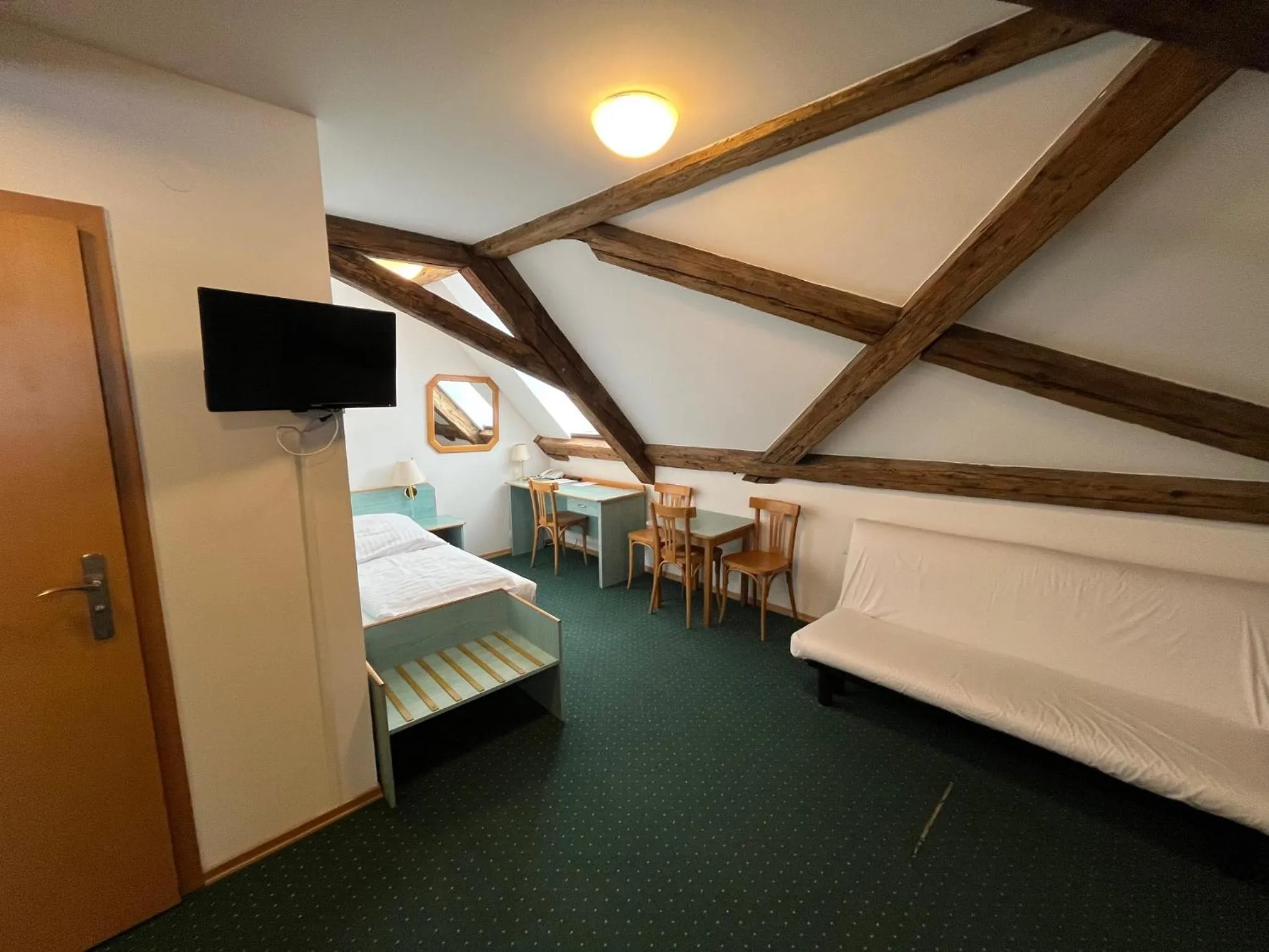 Photo of the whole room, Bed in Adalbert Ecohotel