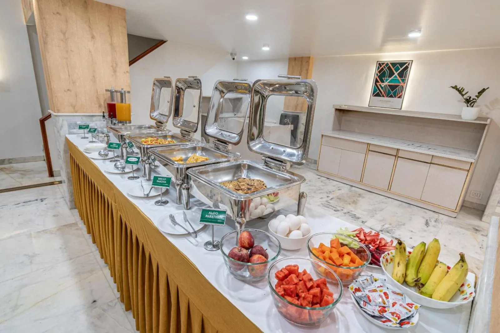 Buffet breakfast in Hotel Apex