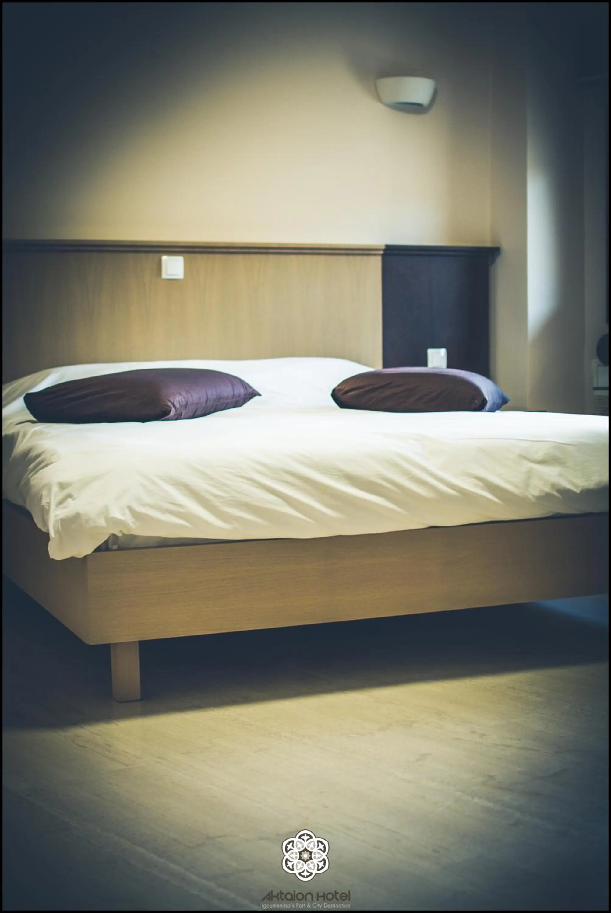 Bed in Aktaion Hotel