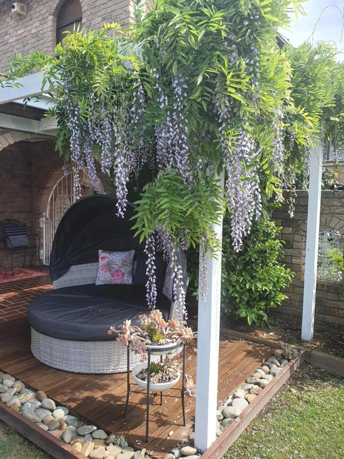 Patio in The Sanctuary at Paradise Beach B&B