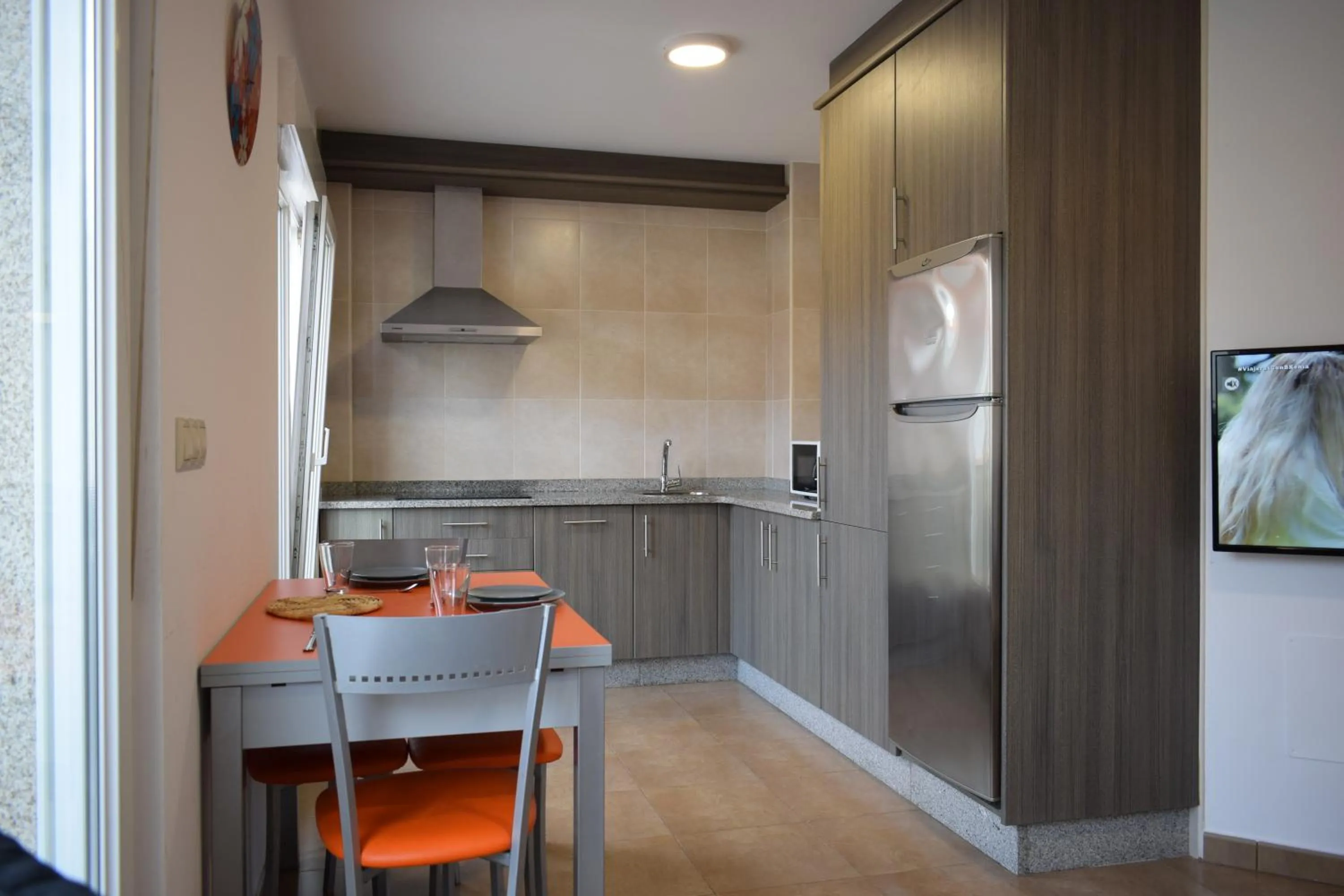 Kitchen or kitchenette in Apartamentos VIDA Finisterre
