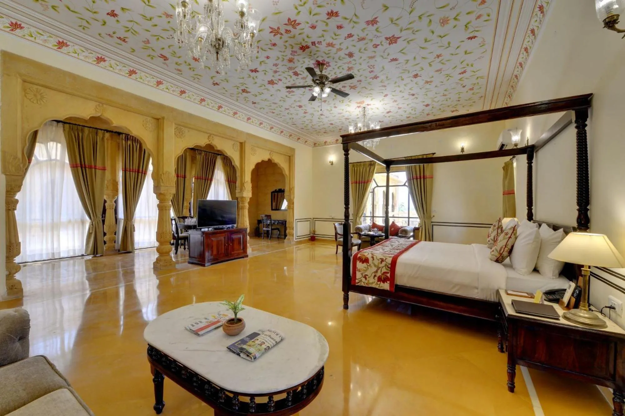 View (from property/room), Bed in SKK The Fern An Ecotel Hotel, Jaisalmer