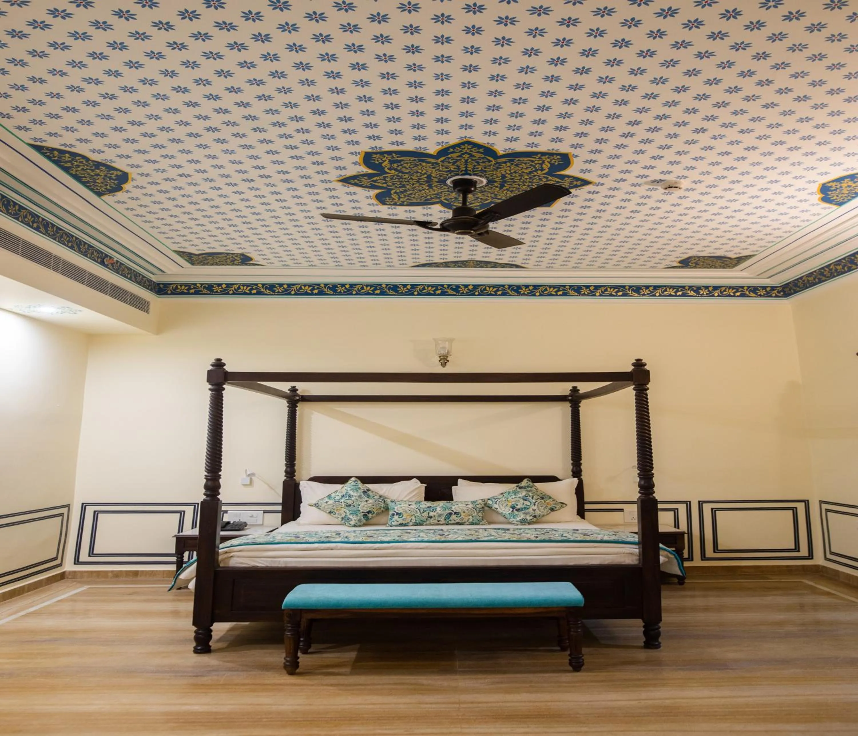 Bedroom, Bed in SKK The Fern An Ecotel Hotel, Jaisalmer