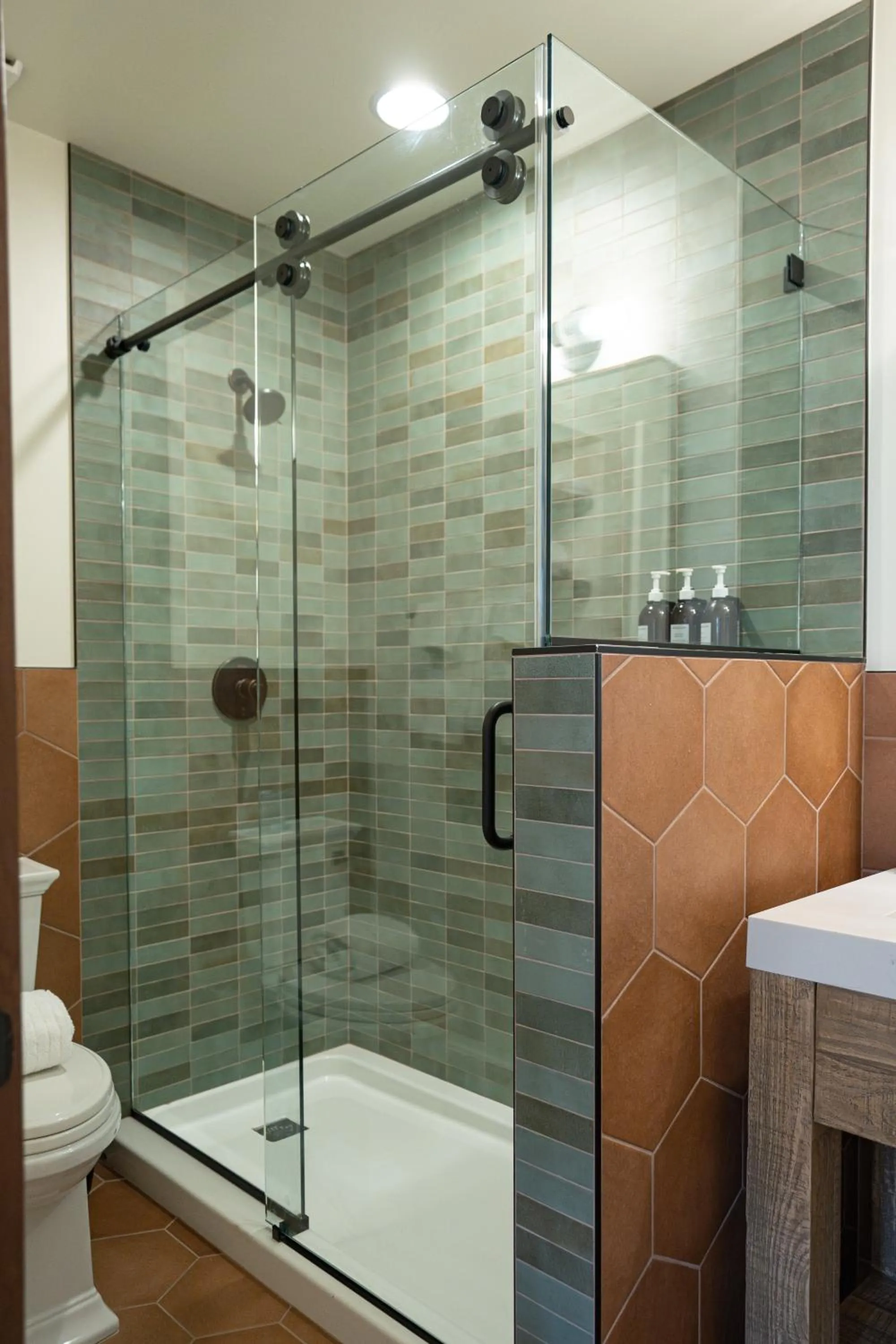 Shower in Petty Ranch Inn