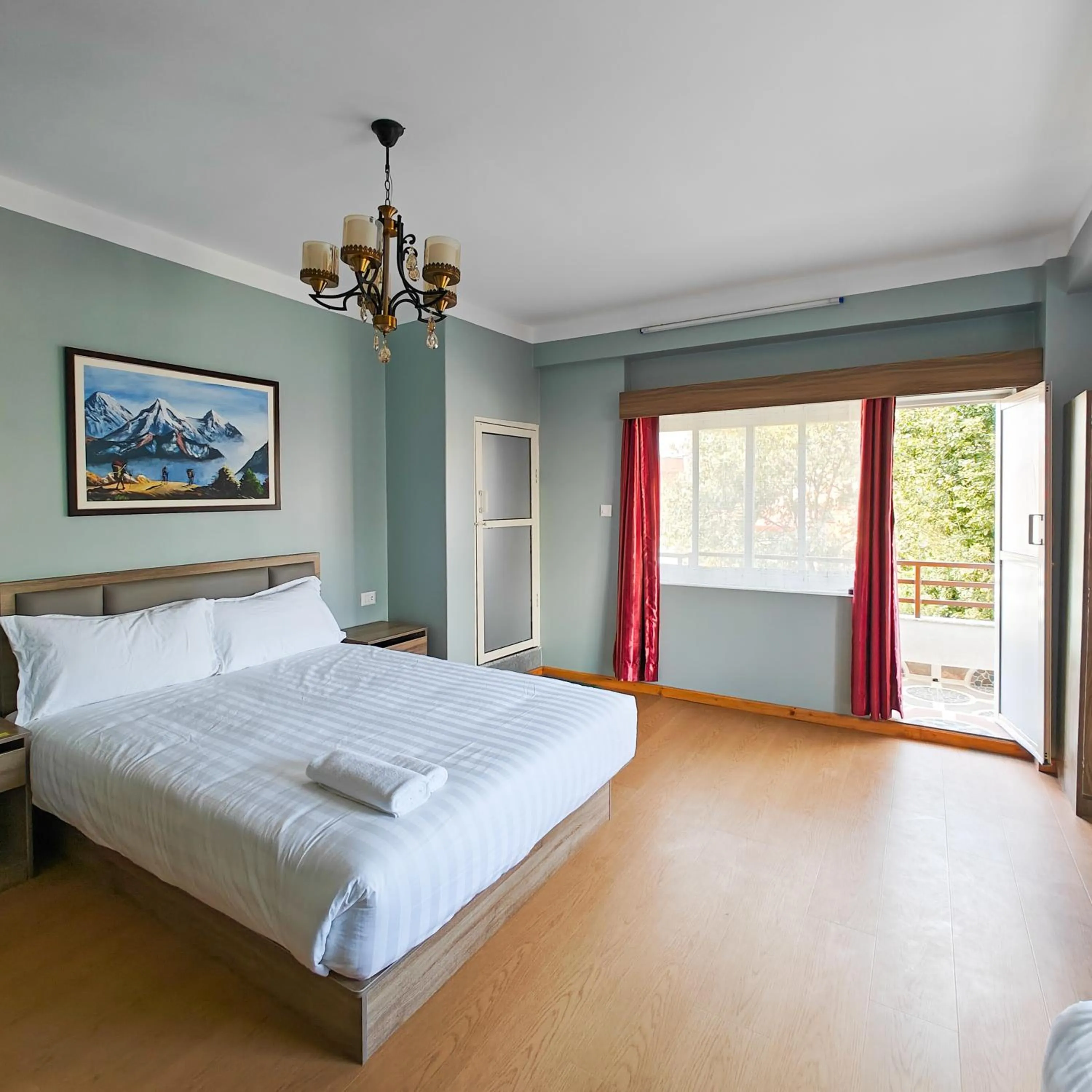 Bed in Boudha Apart Hotel