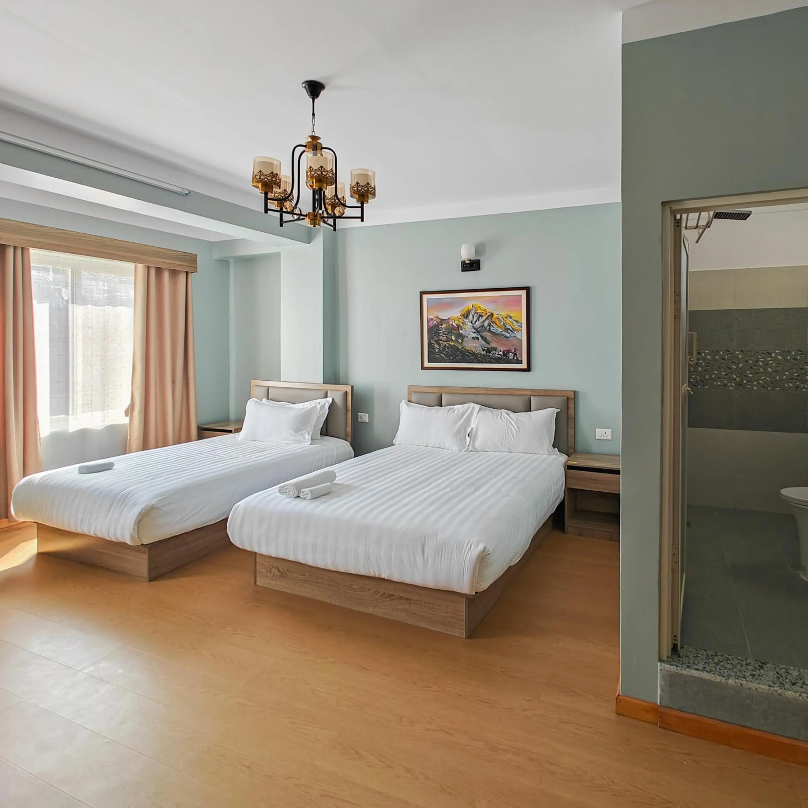 Bed in Boudha Apart Hotel