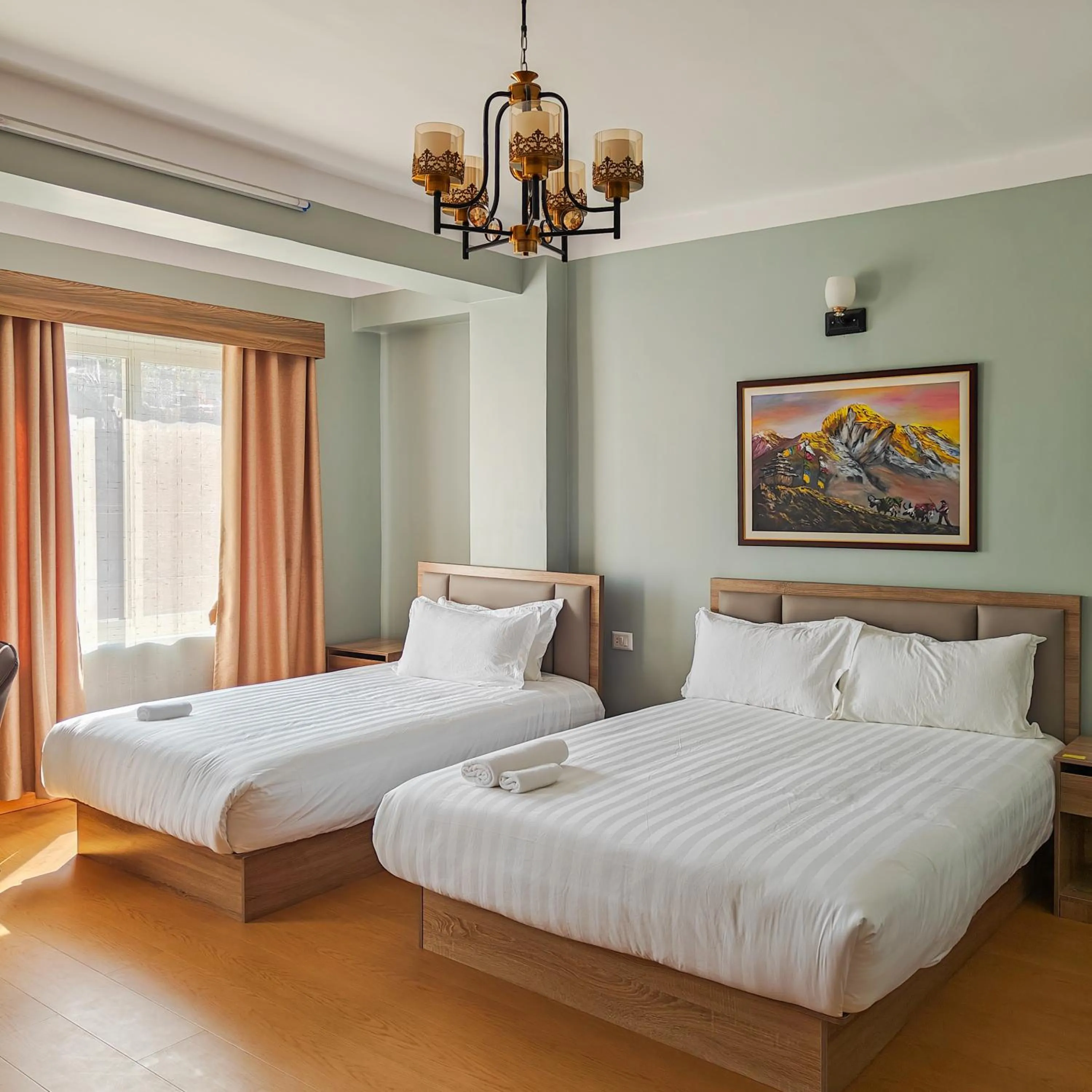 Photo of the whole room, Bed in Boudha Apart Hotel