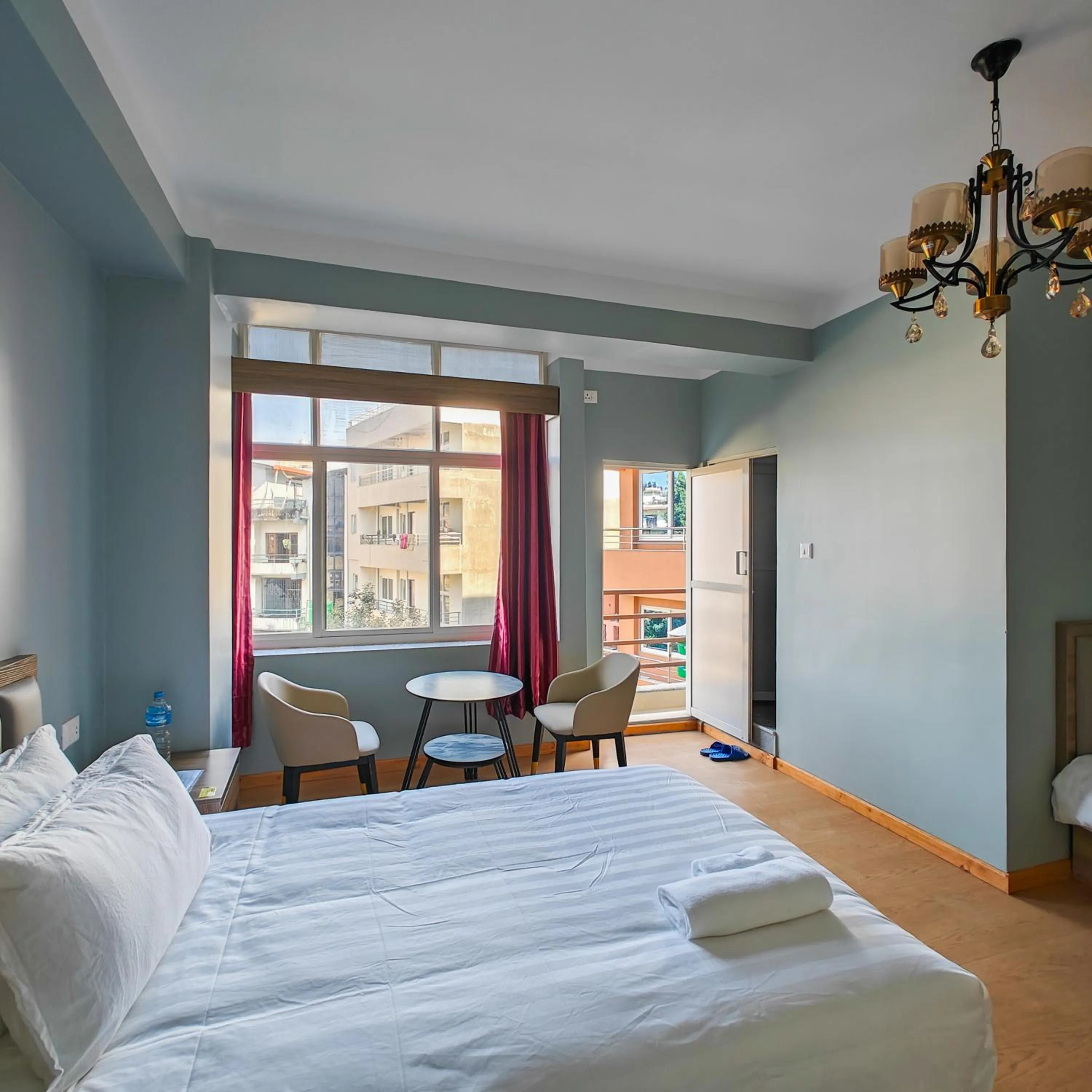 Bed in Boudha Apart Hotel