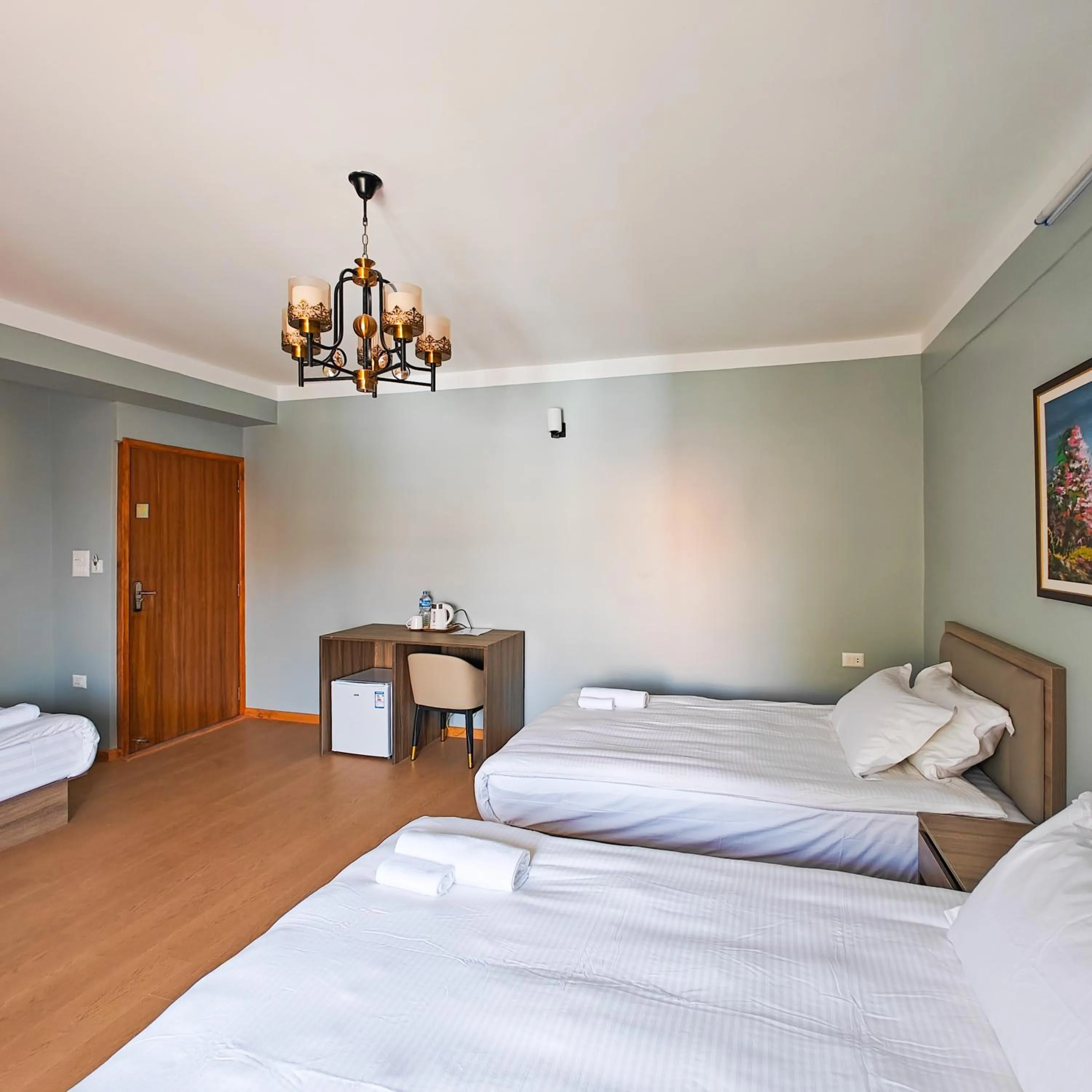 Bed in Boudha Apart Hotel