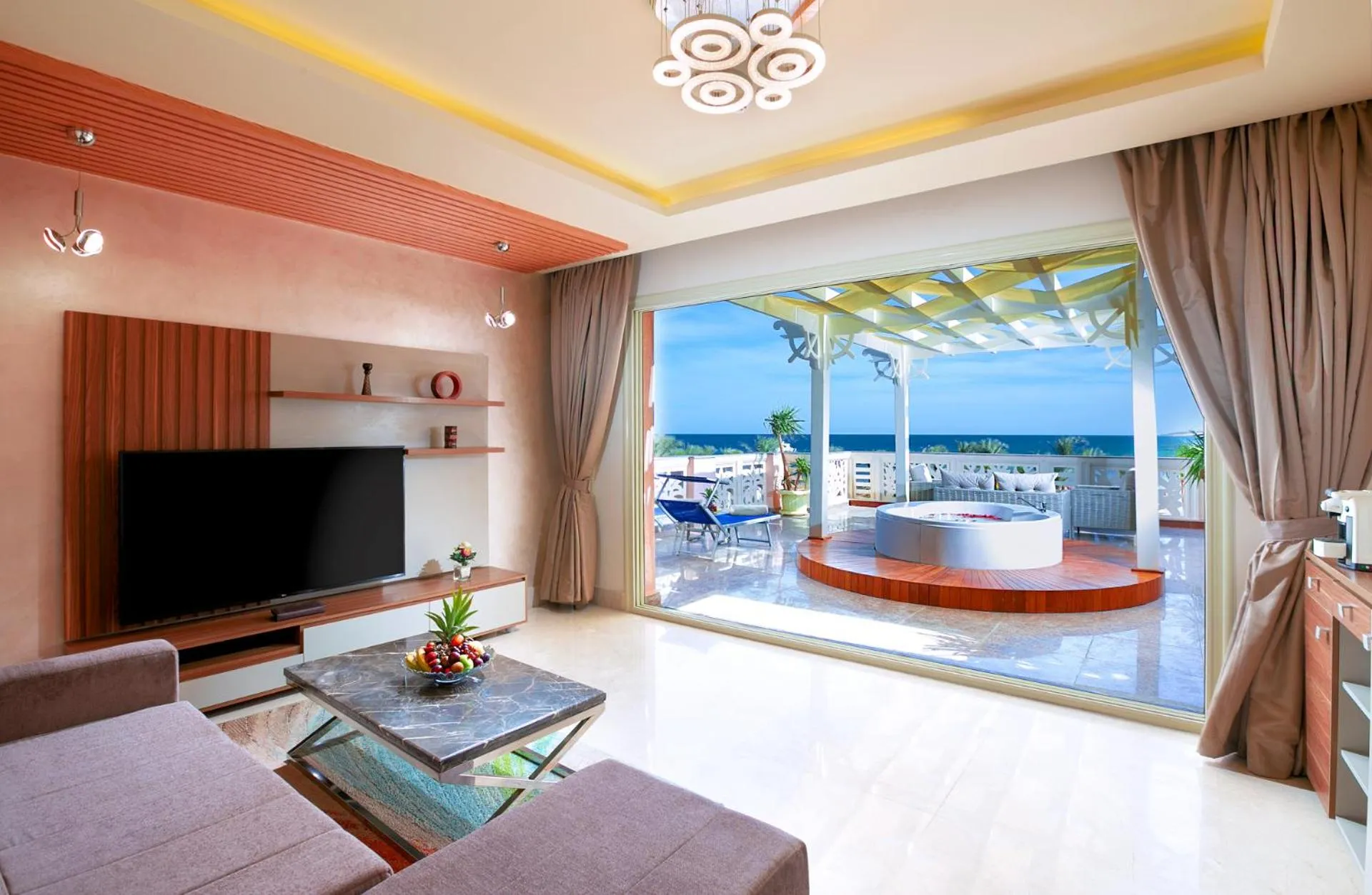Living room in Pickalbatros Palace - Aqua Park Hurghada