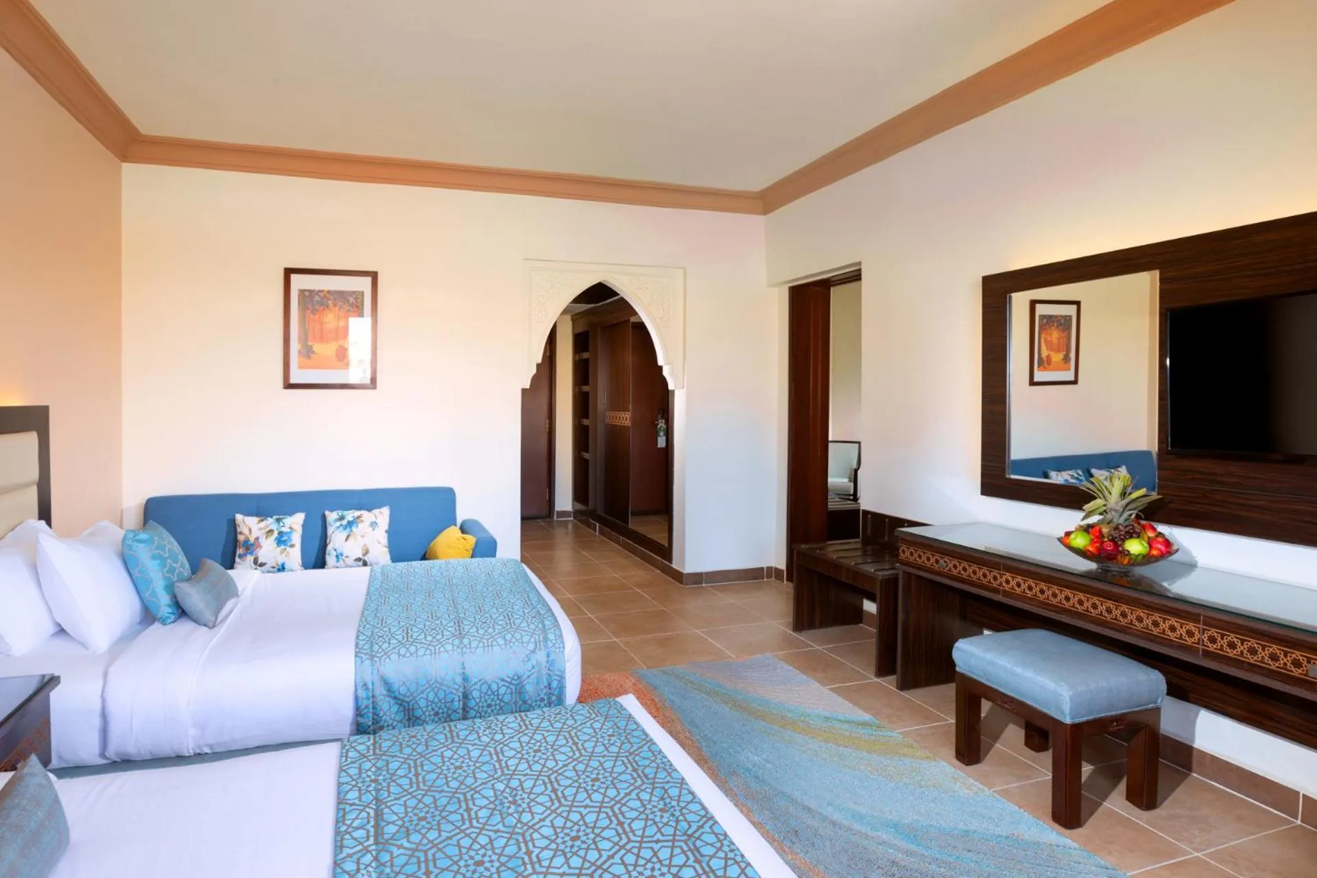 Bed in Pickalbatros Palace - Aqua Park Hurghada