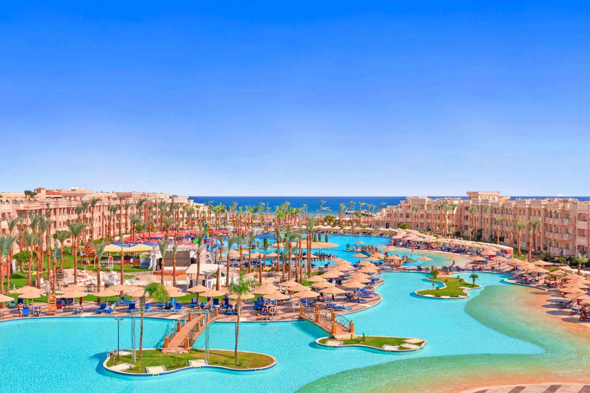Bird's eye view in Pickalbatros Palace - Aqua Park Hurghada