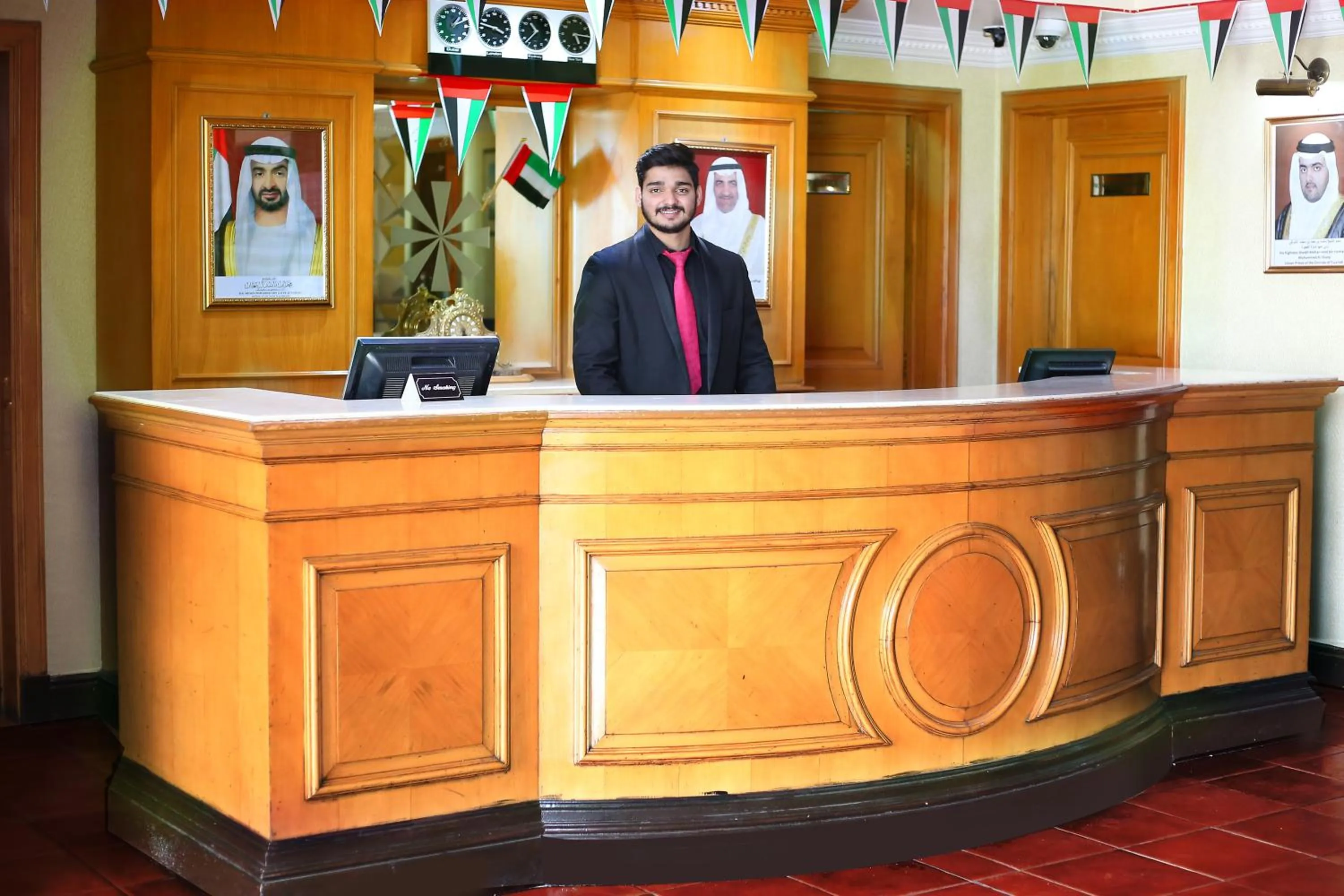 Staff in City Plaza Hotel