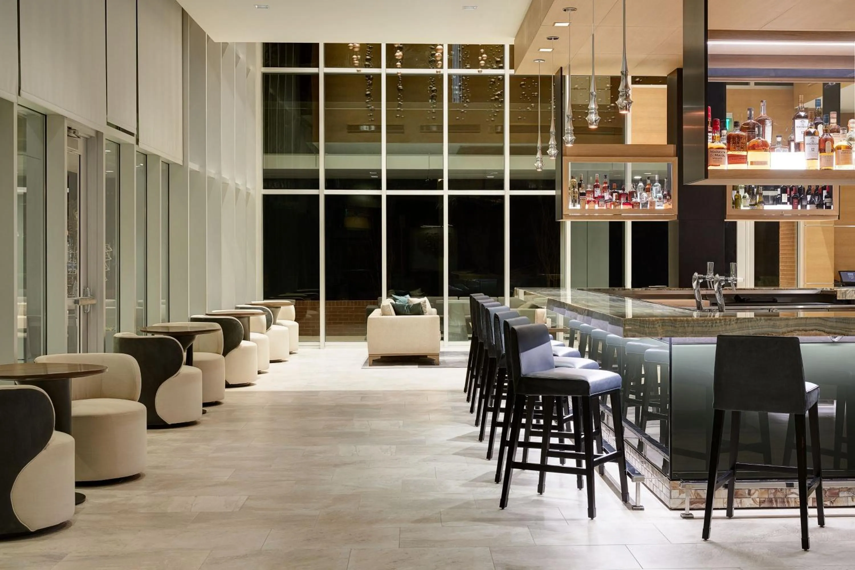 Lounge or bar in AC Hotel by Marriott Oklahoma City Bricktown