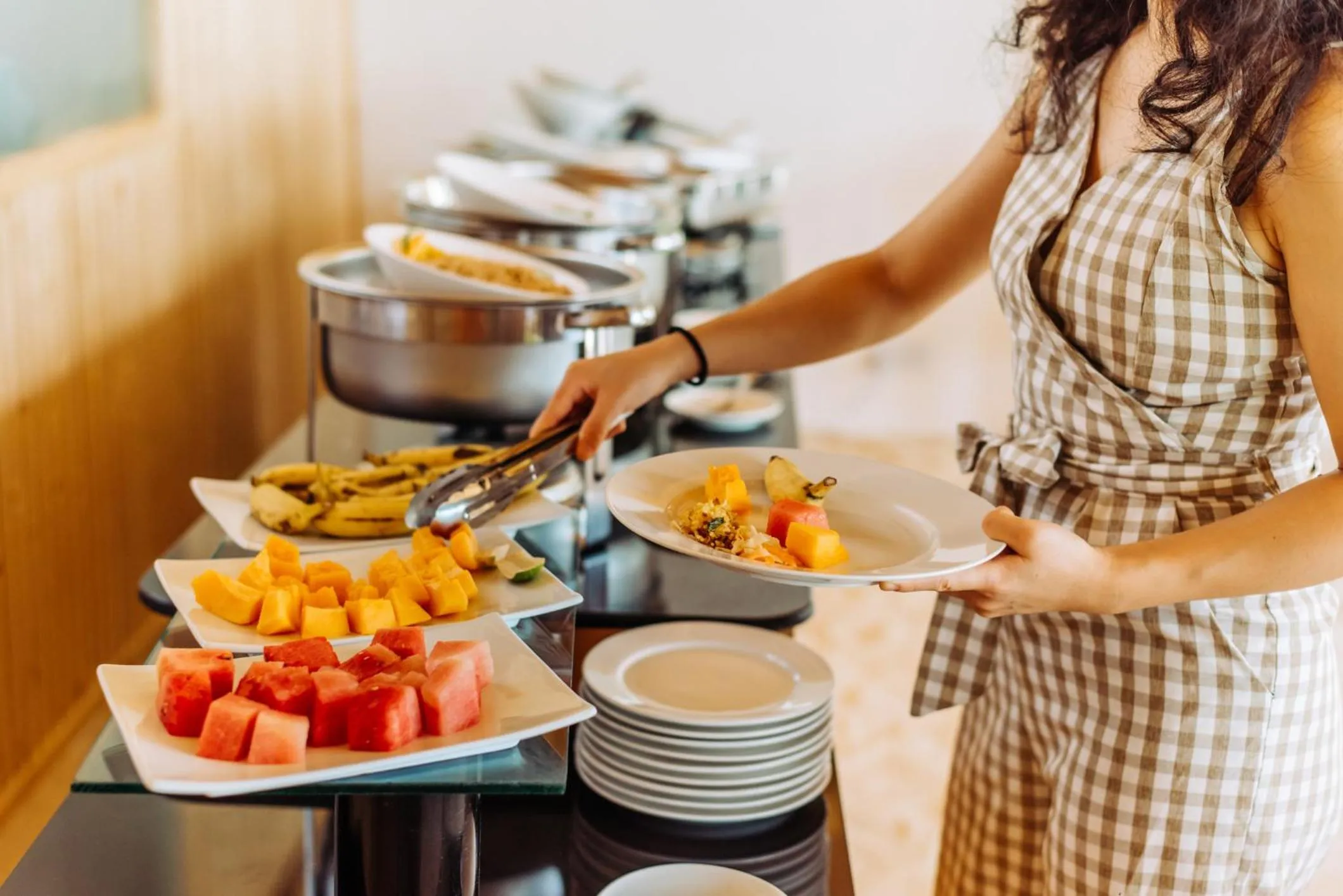 Buffet breakfast in WAVE SOUND by 3S Maldives