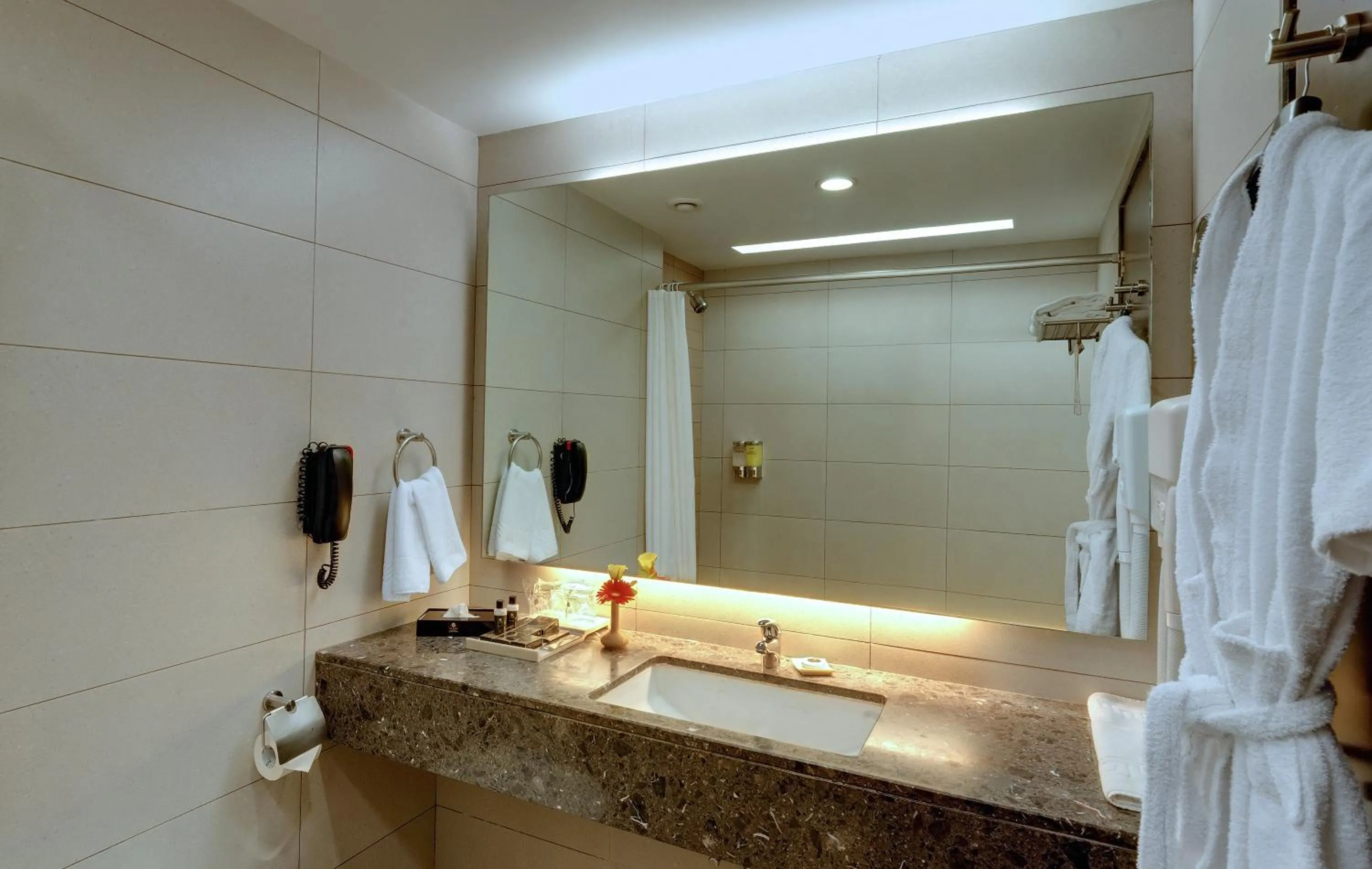Bathroom in Hotel Suba International Sahar Road Mumbai