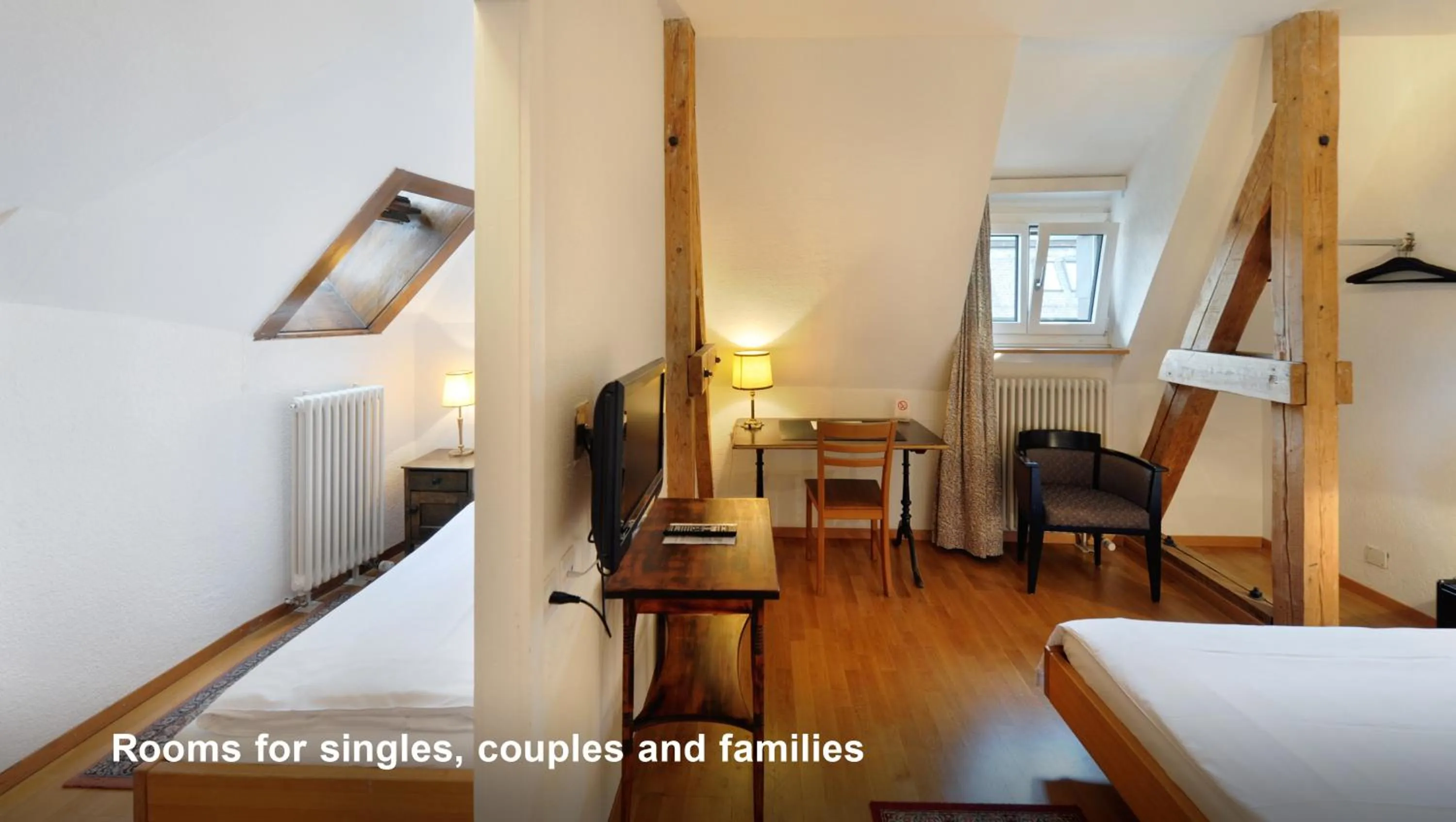 Photo of the whole room, Bed in Hotel National Bern