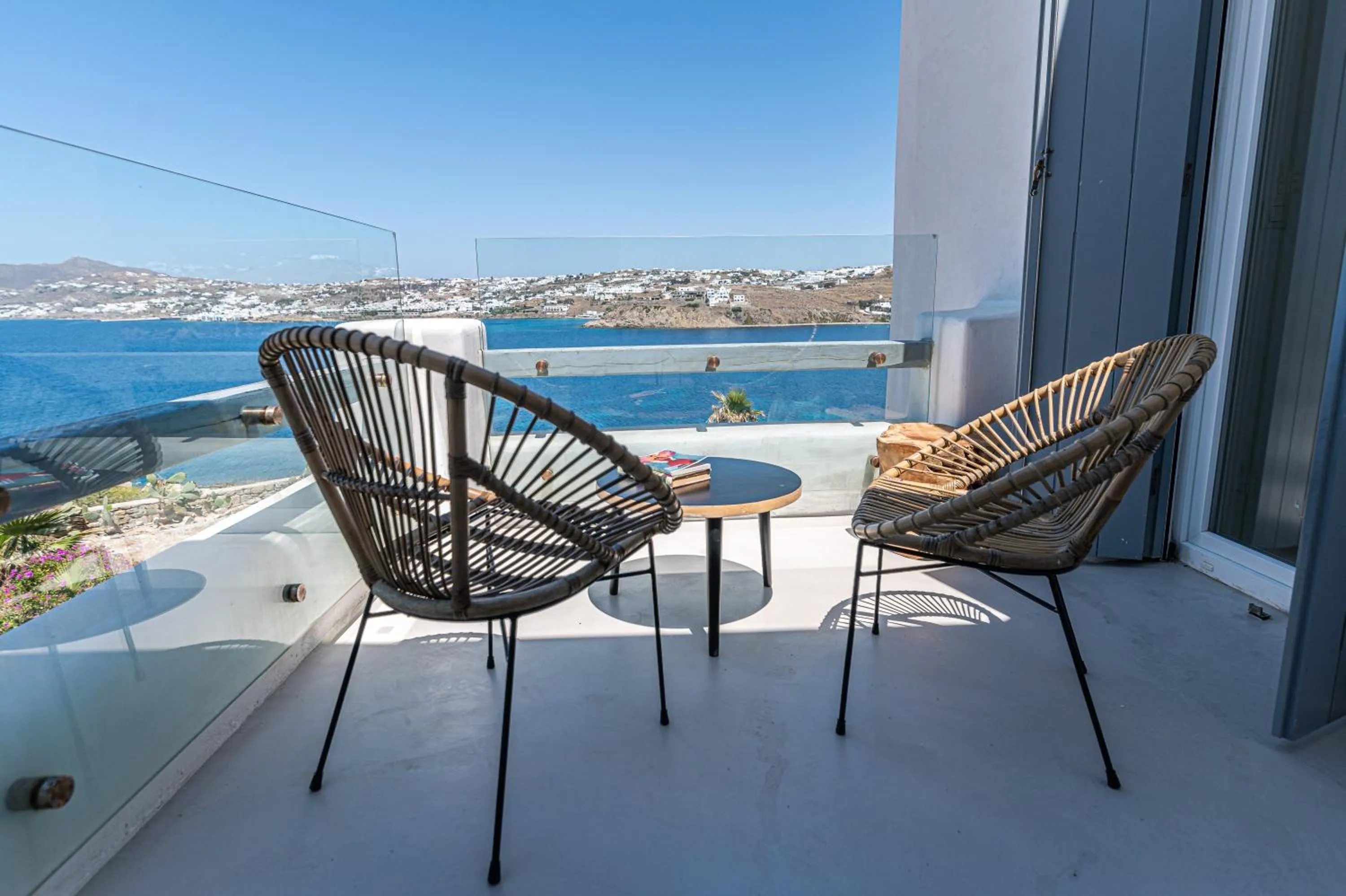 Patio in Carpe Diem Villas Mykonos ,Heated Pool!