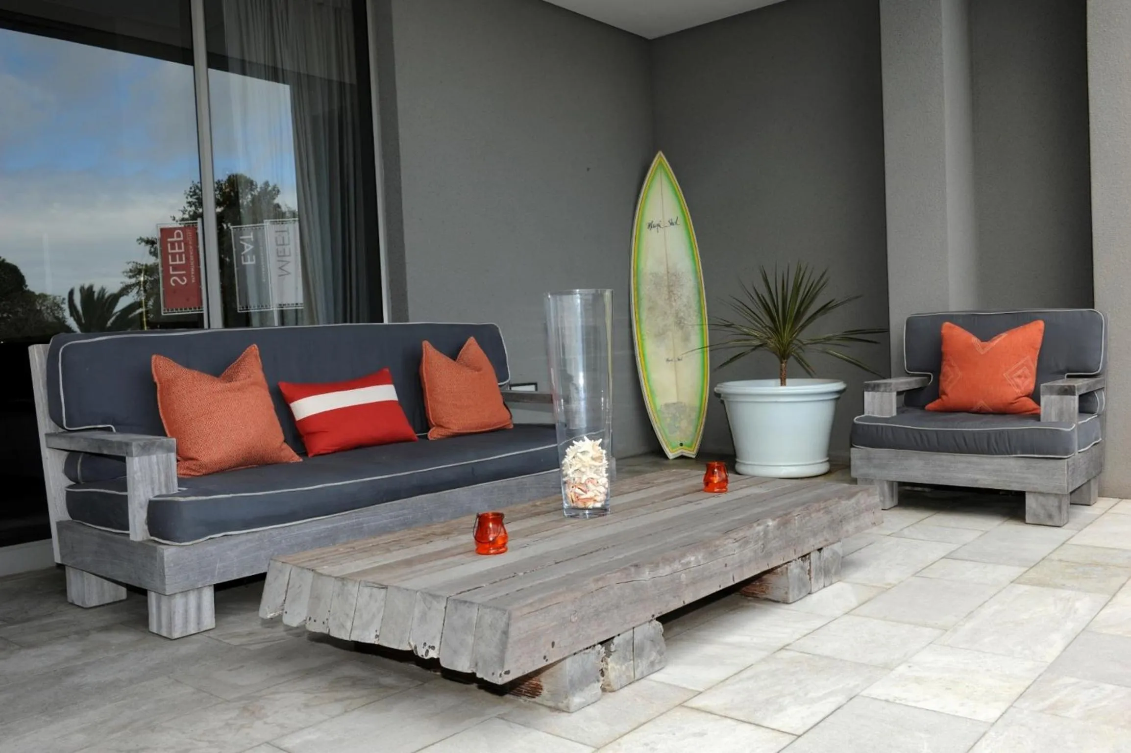 Patio in Atlantic Beach Hotel