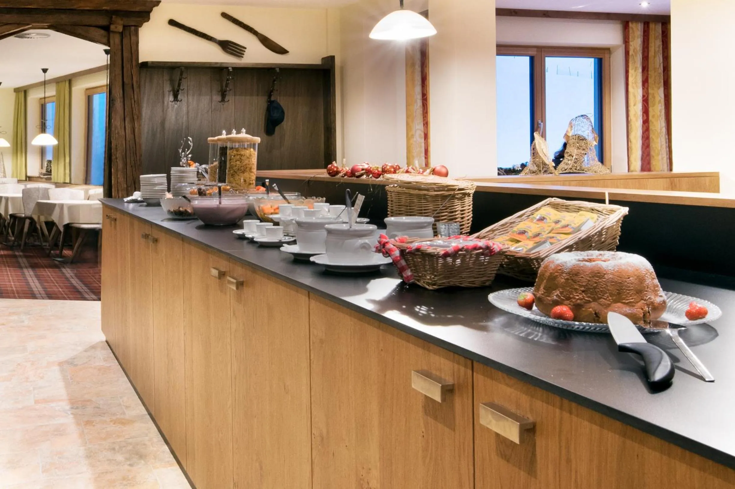 Buffet breakfast in Hotel Waldcafe